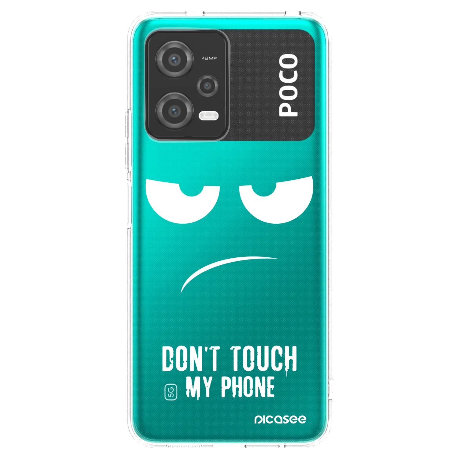 Picasee silikonowe przeźroczyste etui na Xiaomi Poco X5 - Don't Touch My Phone