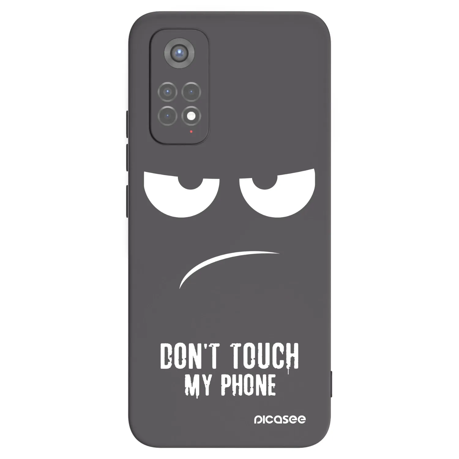 Picasee silikonowe czarne etui na Xiaomi Redmi Note 11S 5G - Don't Touch My Phone