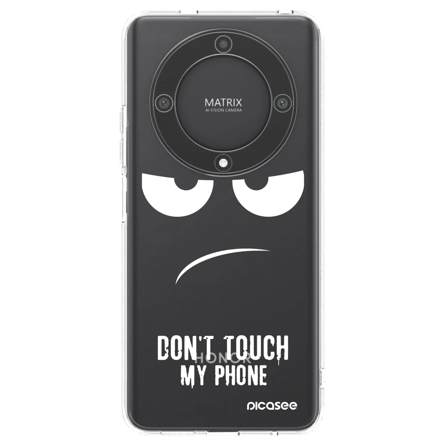 Picasee silikonowe przeźroczyste etui na Honor Magic5 Lite 5G - Don't Touch My Phone