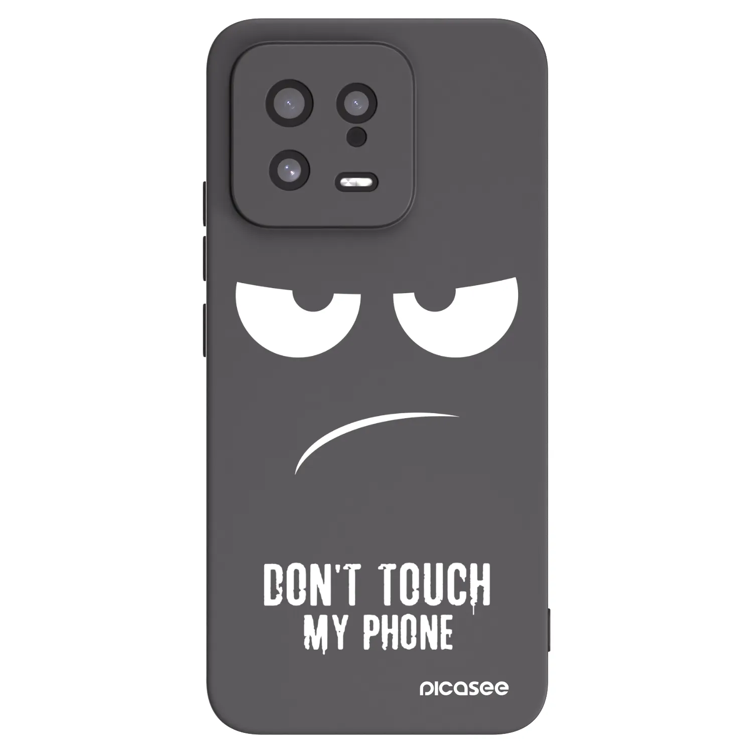 Picasee silikonowe czarne etui na Xiaomi 13 - Don't Touch My Phone