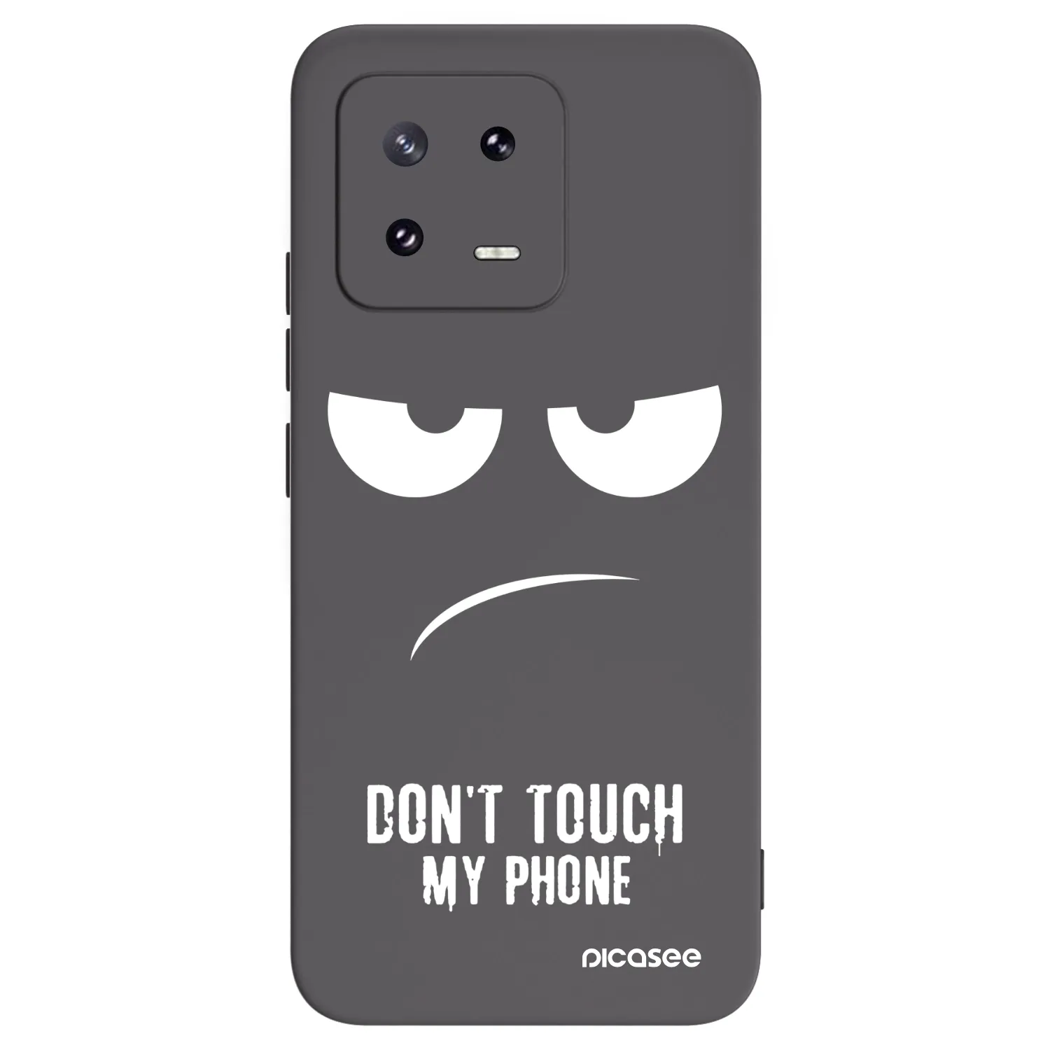 Picasee silikonowe czarne etui na Xiaomi 13 Pro - Don't Touch My Phone