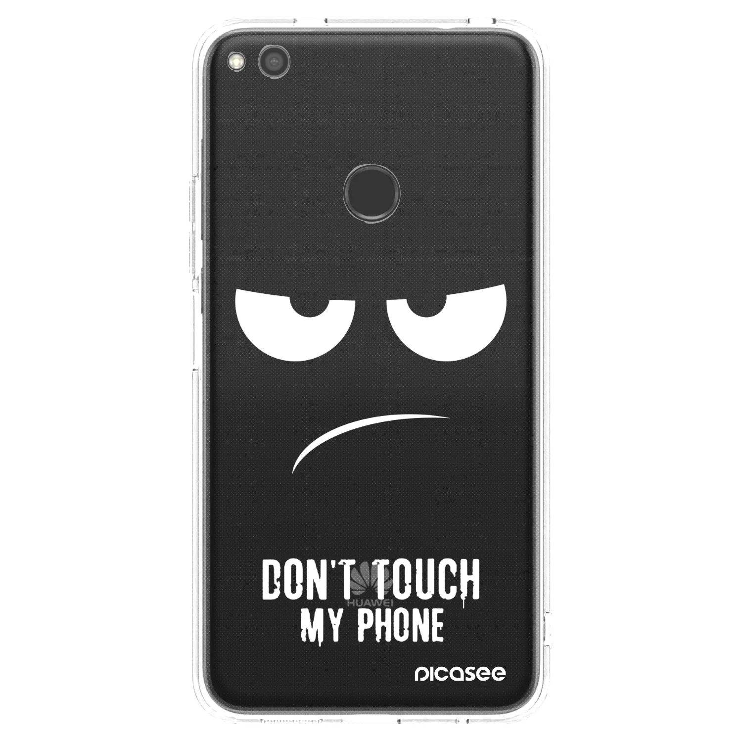 Picasee silikonowe przeźroczyste etui na Huawei P9 Lite 2017 - Don't Touch My Phone