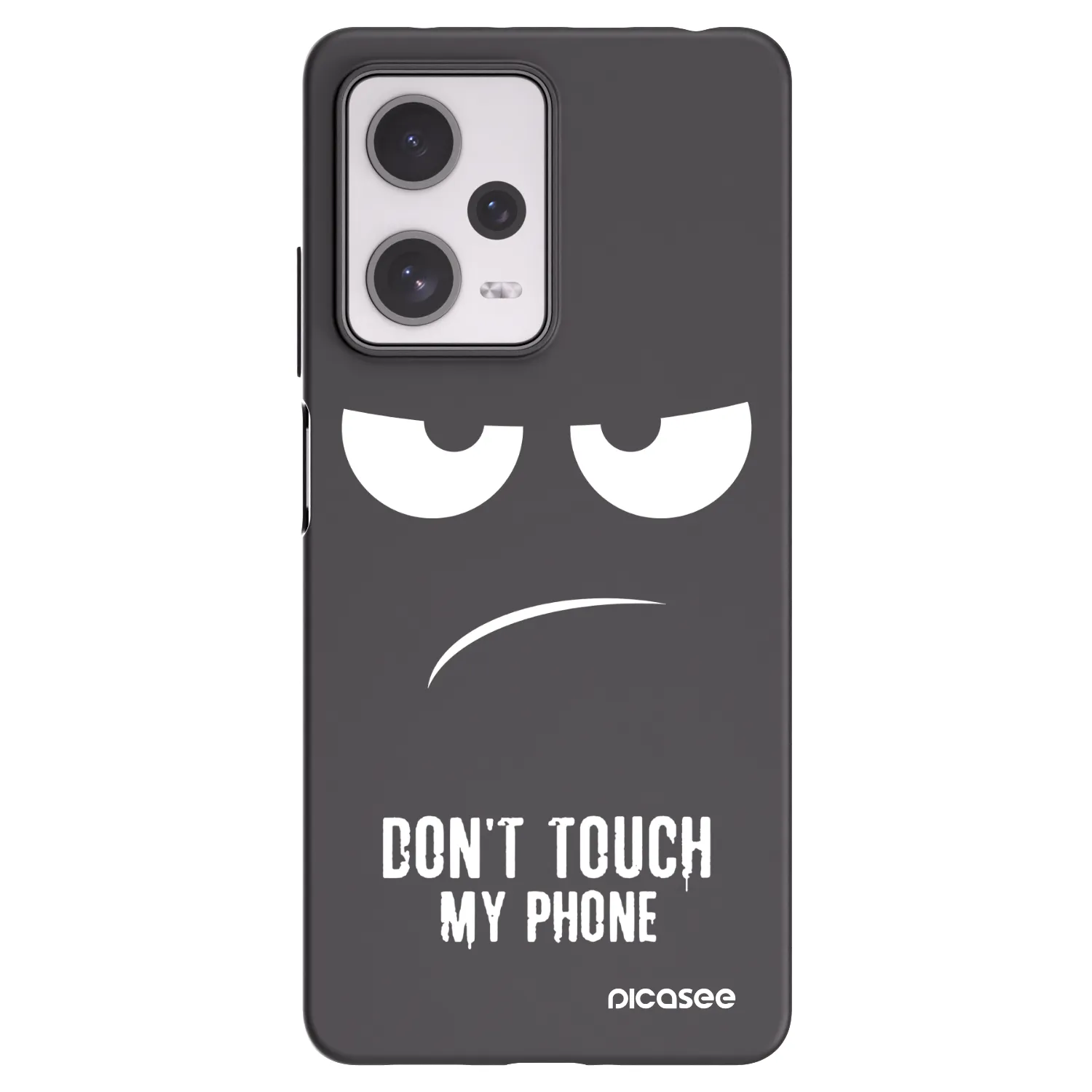 Picasee silikonowe czarne etui na Xiaomi Redmi Note 12 Pro+ 5G - Don't Touch My Phone
