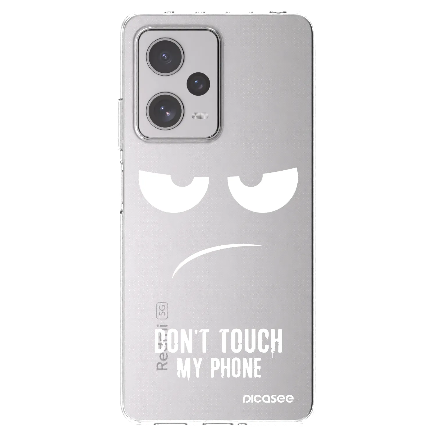 Picasee silikonowe przeźroczyste etui na Xiaomi Redmi Note 12 Pro+ 5G - Don't Touch My Phone