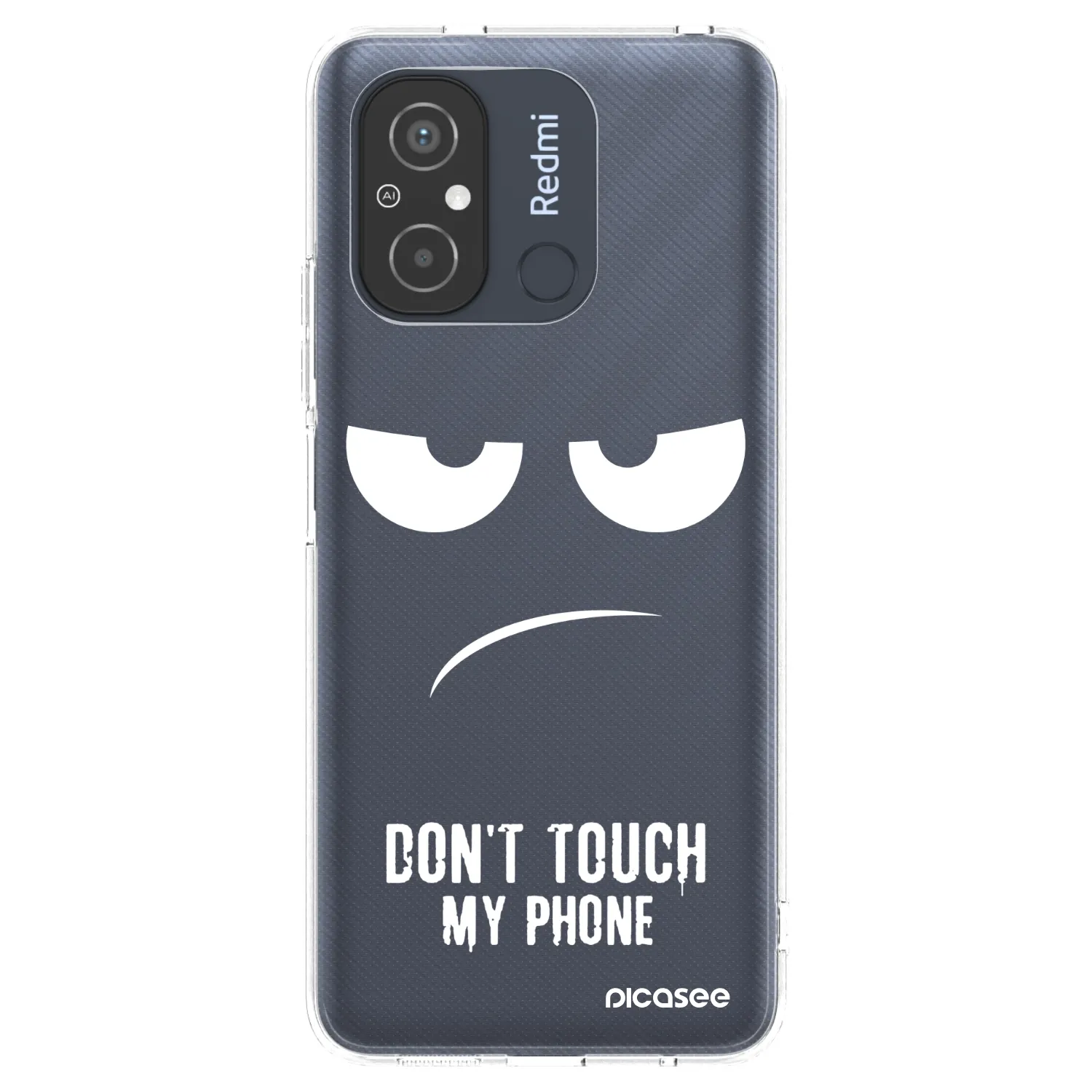 Picasee silikonowe przeźroczyste etui na Xiaomi Redmi 12C - Don't Touch My Phone