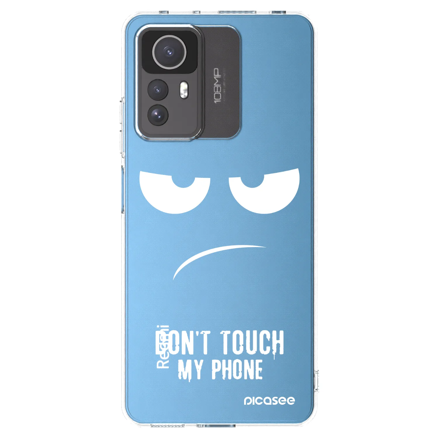Picasee silikonowe przeźroczyste etui na Xiaomi Redmi Note 12S - Don't Touch My Phone
