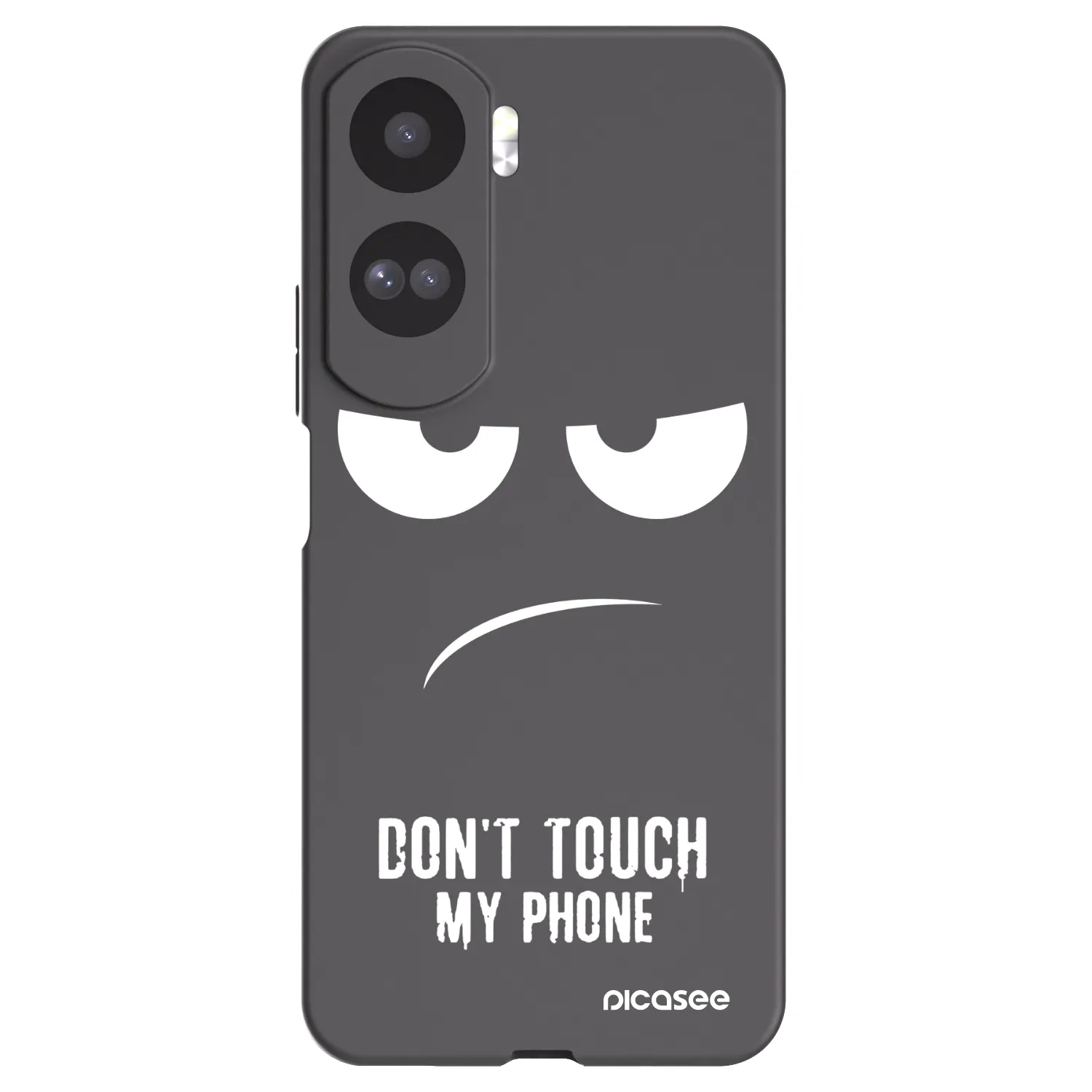 Picasee silikonowe czarne etui na Honor 90 Lite 5G - Don't Touch My Phone