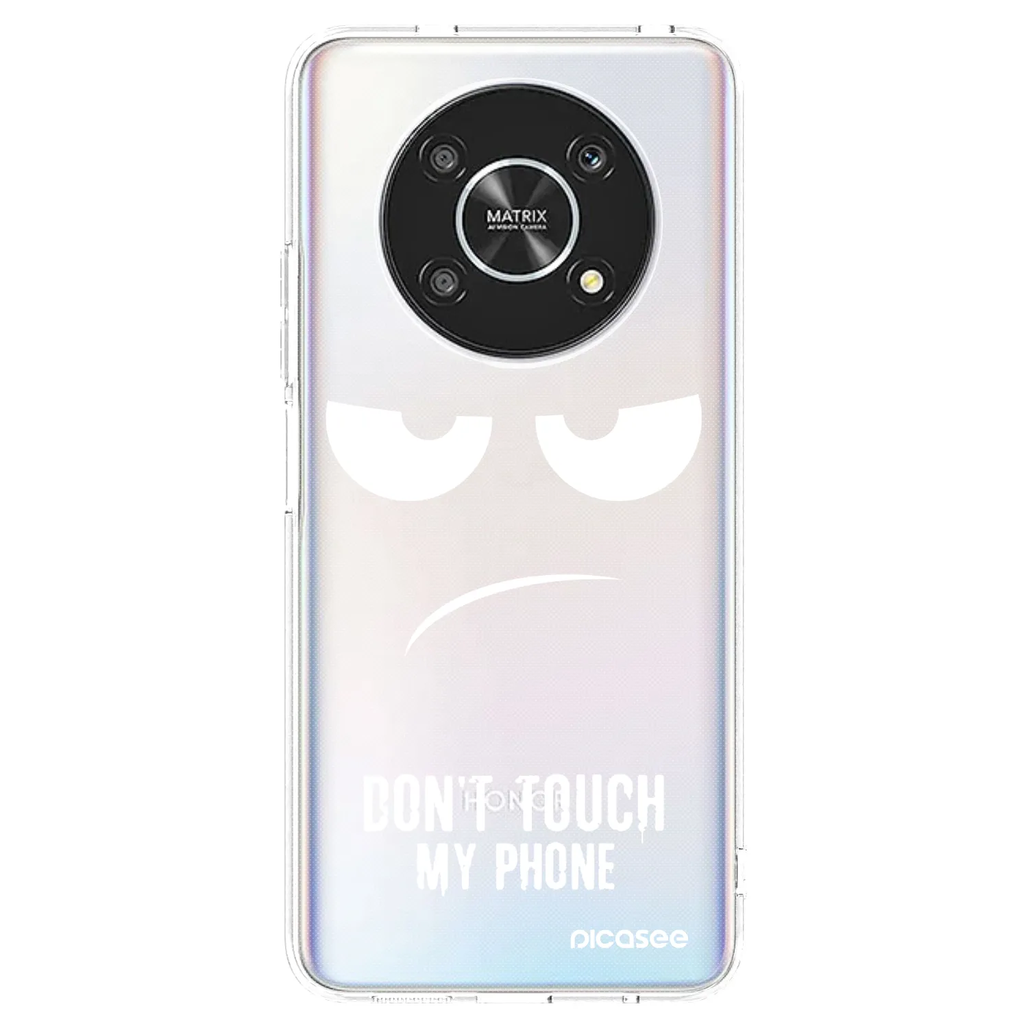 Picasee silikonowe przeźroczyste etui na Honor Magic4 Lite 5G - Don't Touch My Phone