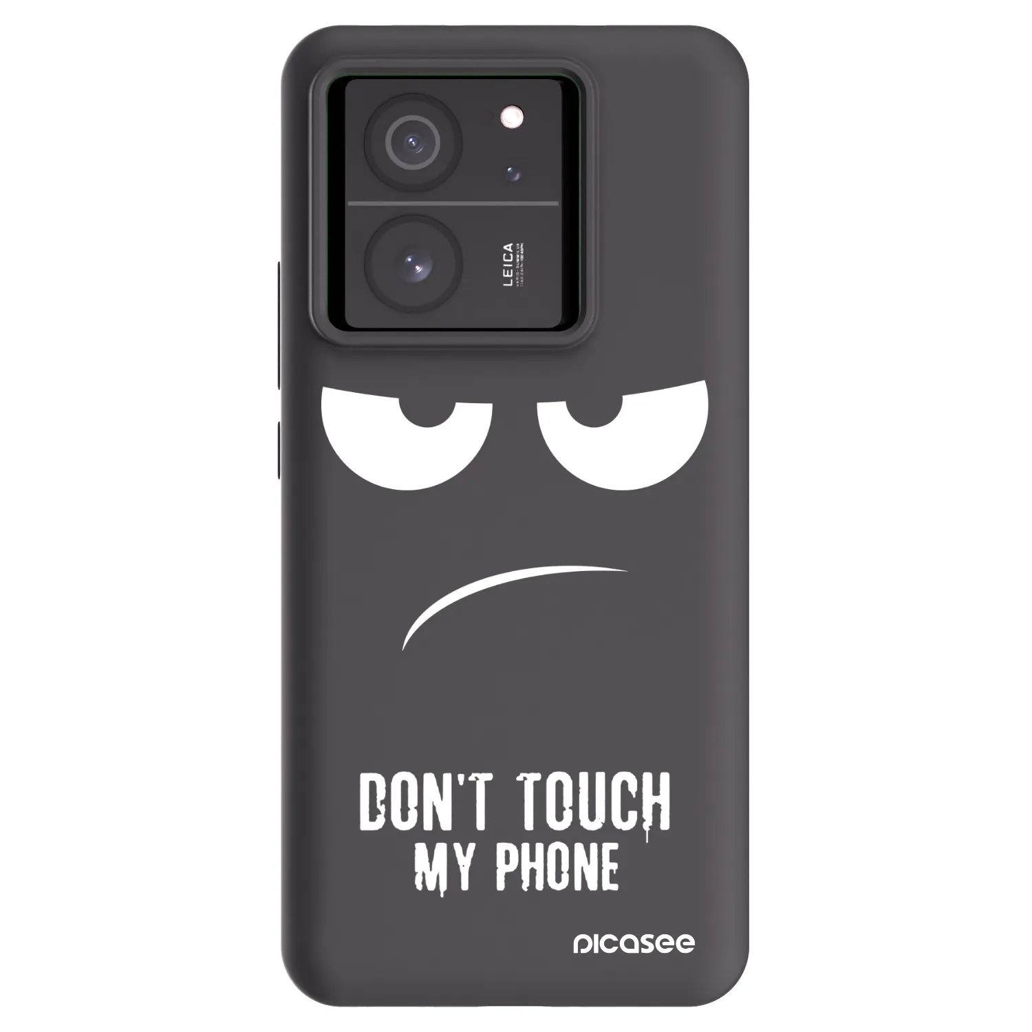 Picasee silikonowe czarne etui na Xiaomi 13T - Don't Touch My Phone