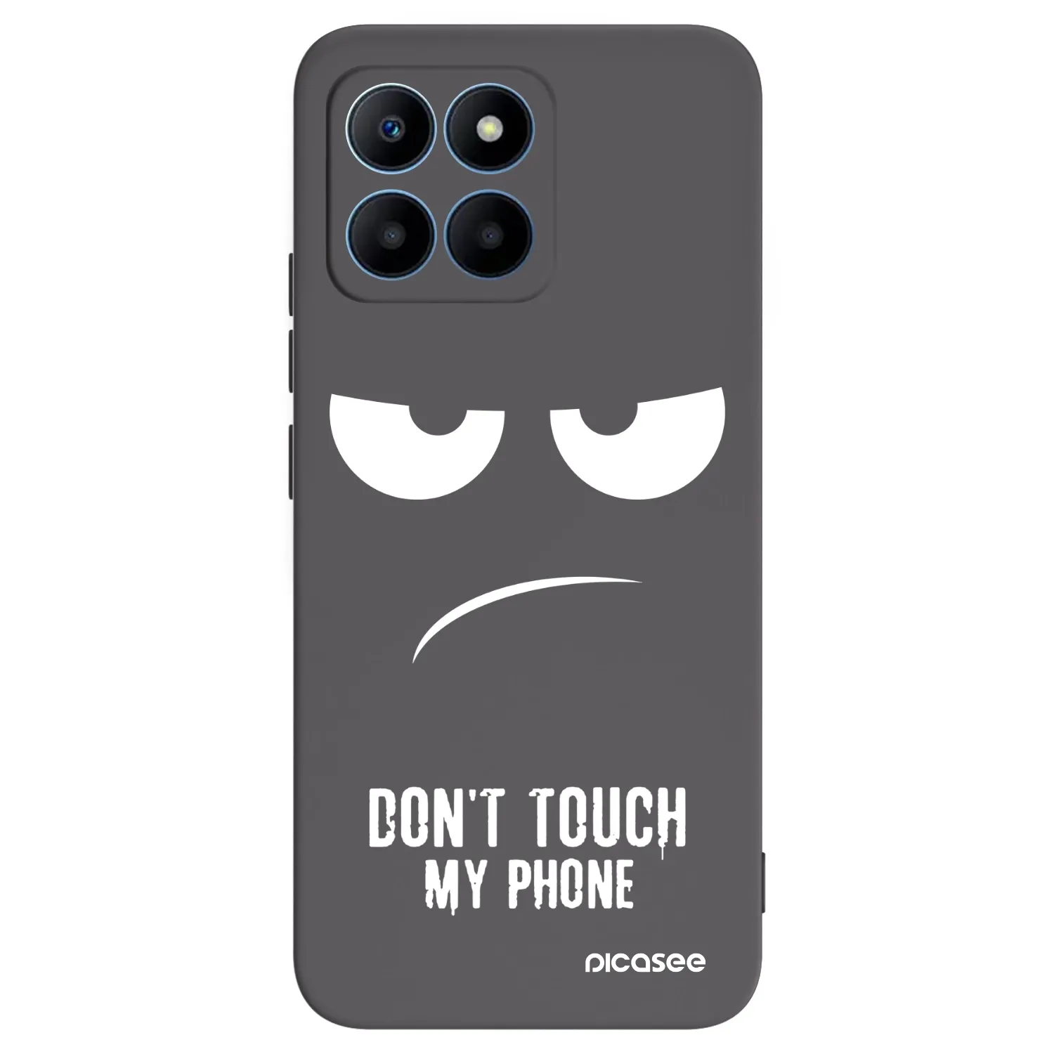Picasee silikonowe czarne etui na Honor 70 Lite - Don't Touch My Phone