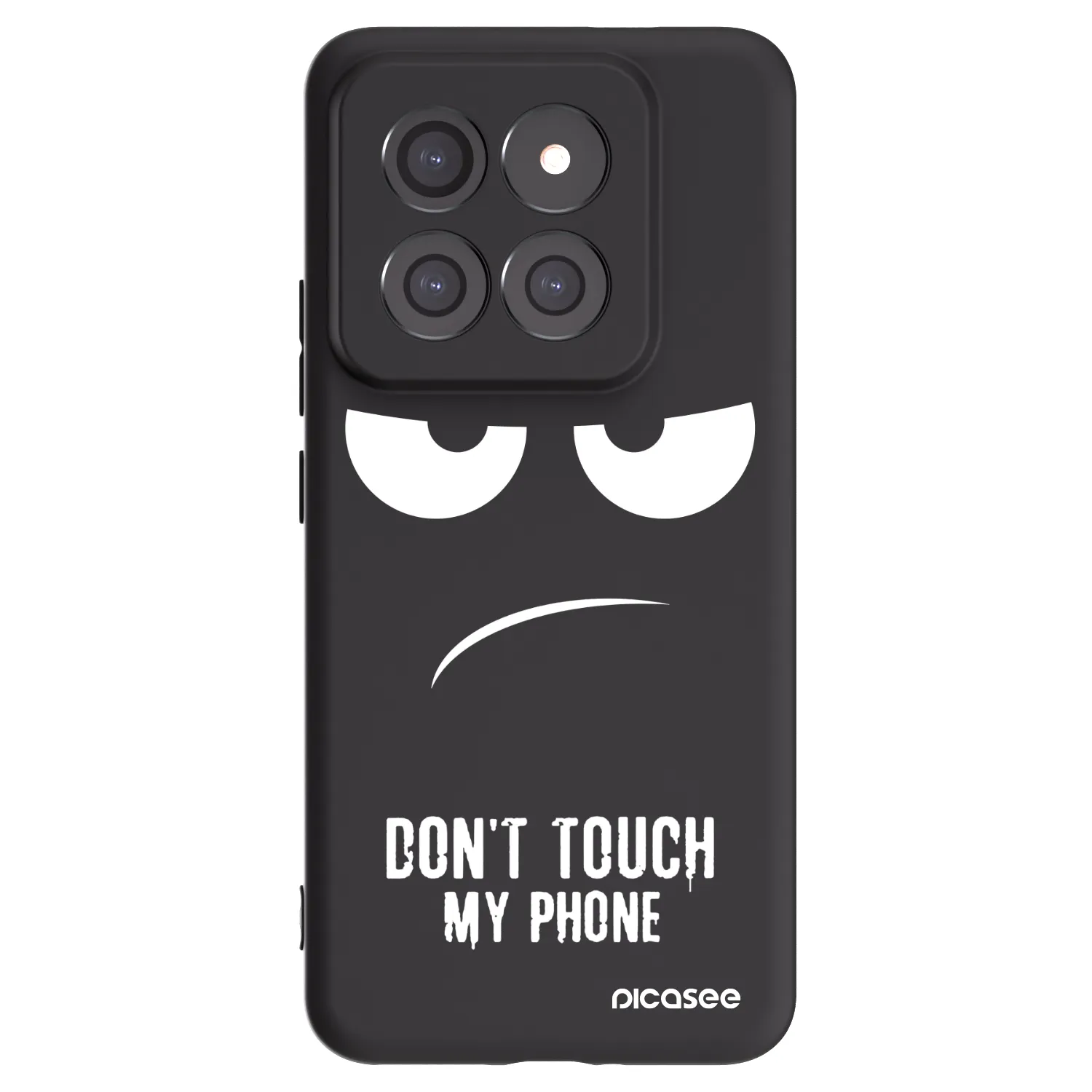 Picasee silikonowe czarne etui na Xiaomi 14 Pro - Don't Touch My Phone