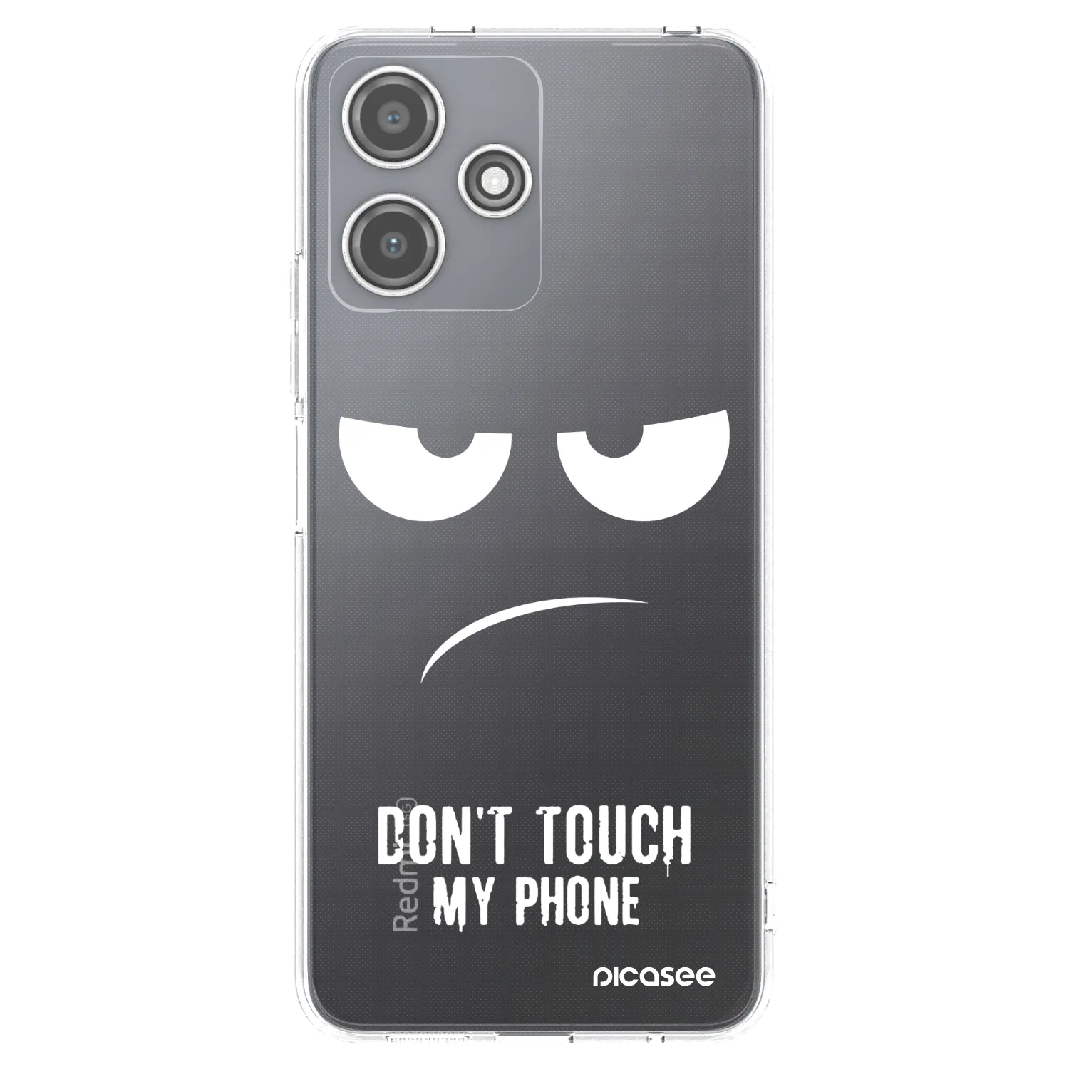 Picasee silikonowe przeźroczyste etui na Xiaomi Redmi 12 5G - Don't Touch My Phone