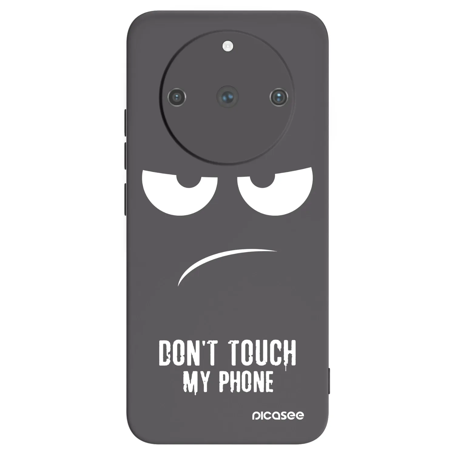 Picasee silikonowe czarne etui na Realme 11 Pro+ - Don't Touch My Phone