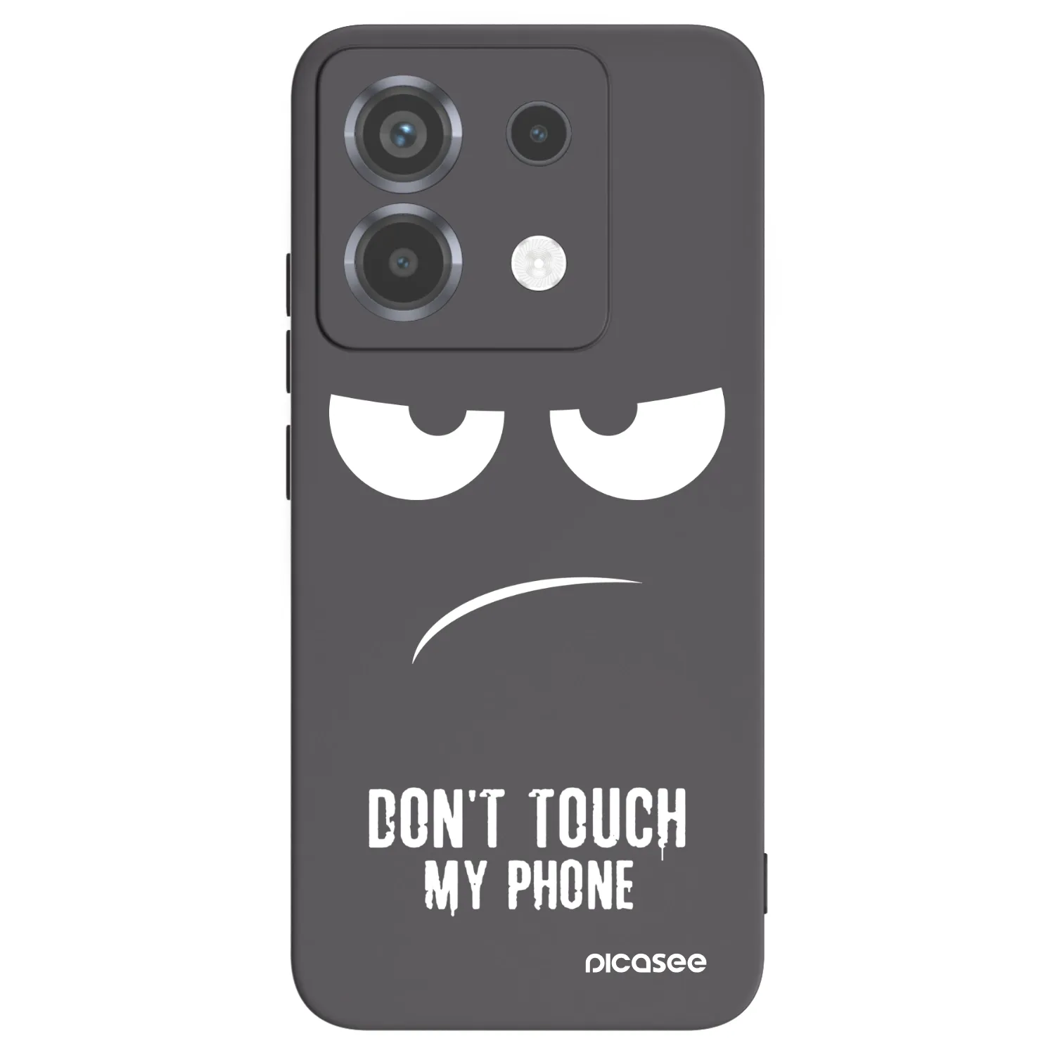 Picasee silikonowe czarne etui na Xiaomi Poco X6 - Don't Touch My Phone
