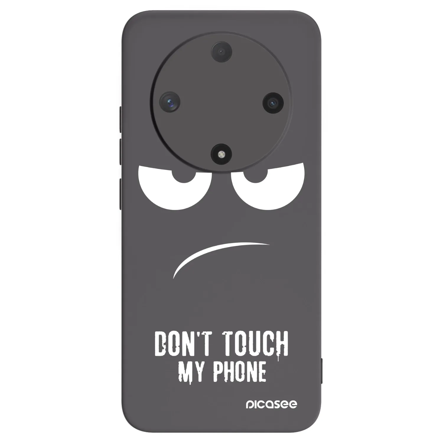 Picasee silikonowe czarne etui na Honor Magic6 Lite 5G - Don't Touch My Phone