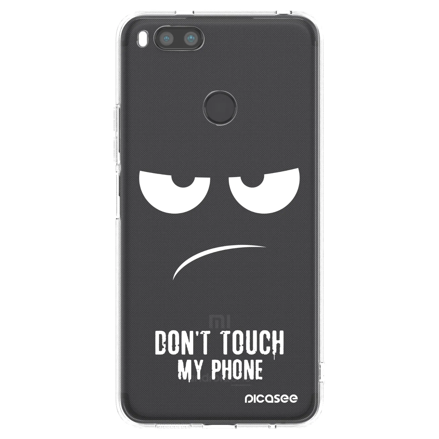 Picasee silikonowe przeźroczyste etui na Xiaomi Mi A1 Global - Don't Touch My Phone