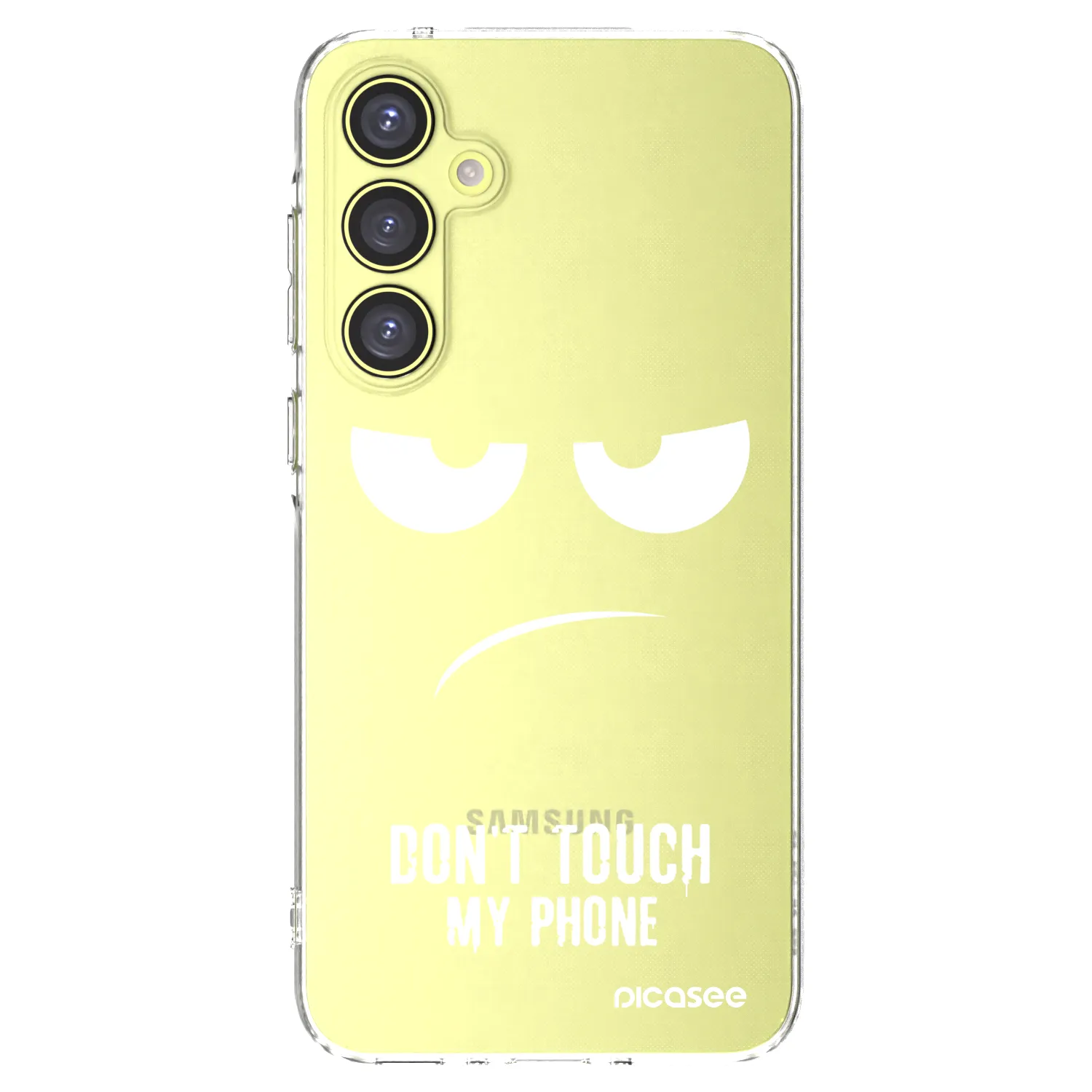 Picasee silikonowe przeźroczyste etui na Samsung Galaxy A35 5G A356B - Don't Touch My Phone