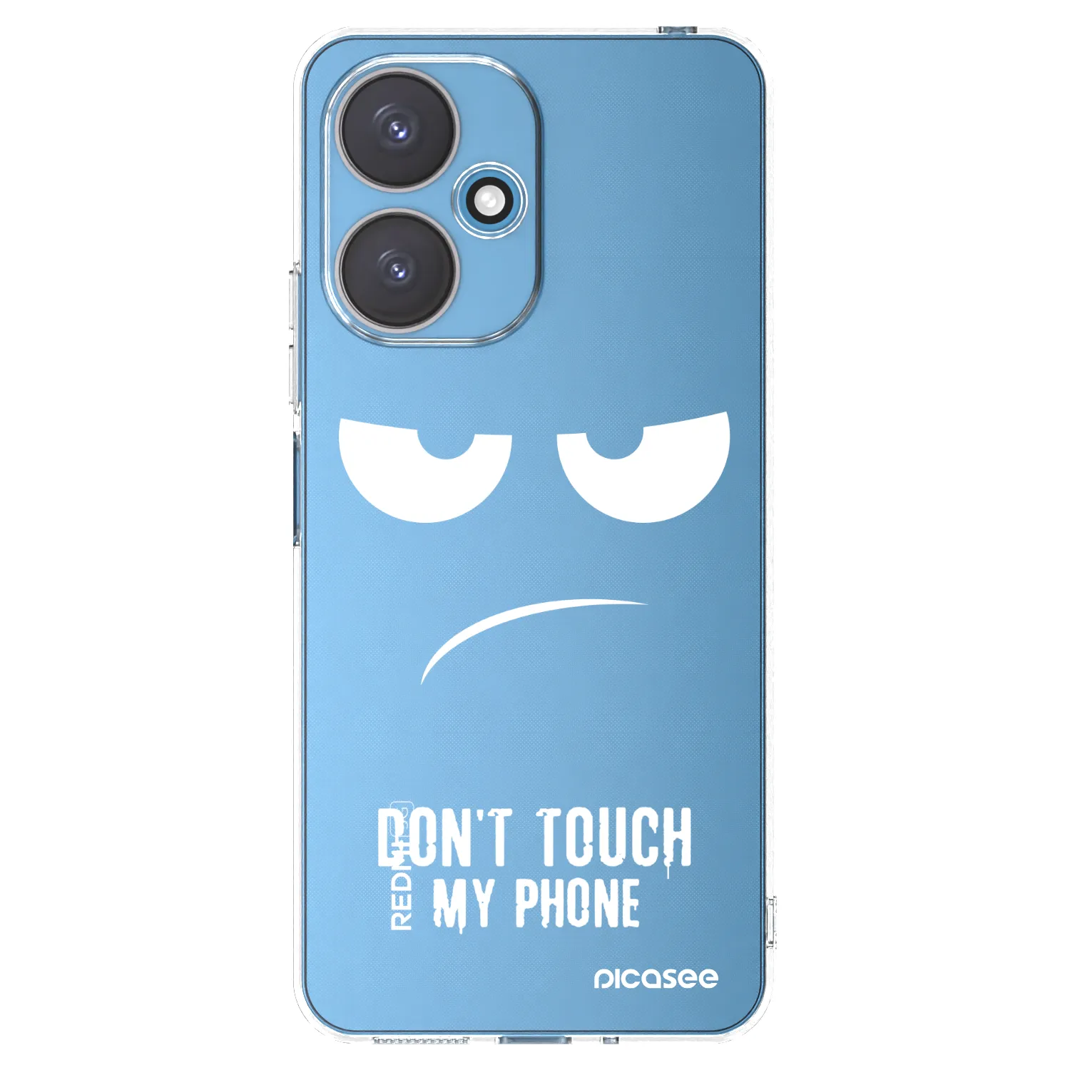 Picasee silikonowe przeźroczyste etui na Xiaomi Redmi 13C 5G - Don't Touch My Phone