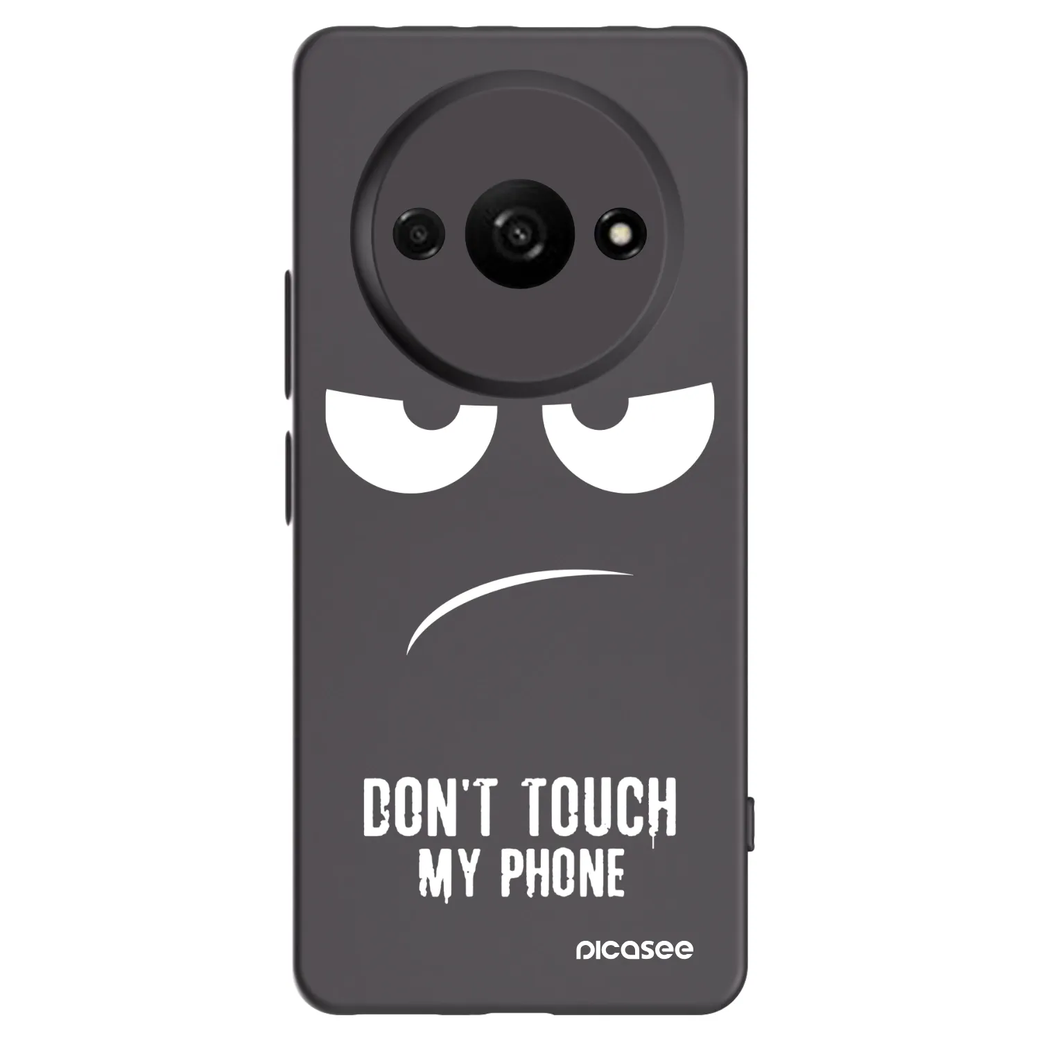 Picasee silikonowe czarne etui na Xiaomi Redmi A3 - Don't Touch My Phone