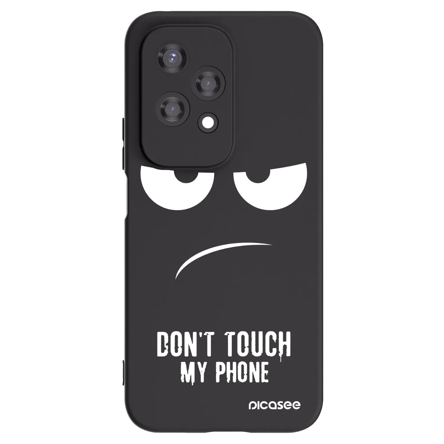 Picasee silikonowe czarne etui na Honor 200 Lite - Don't Touch My Phone