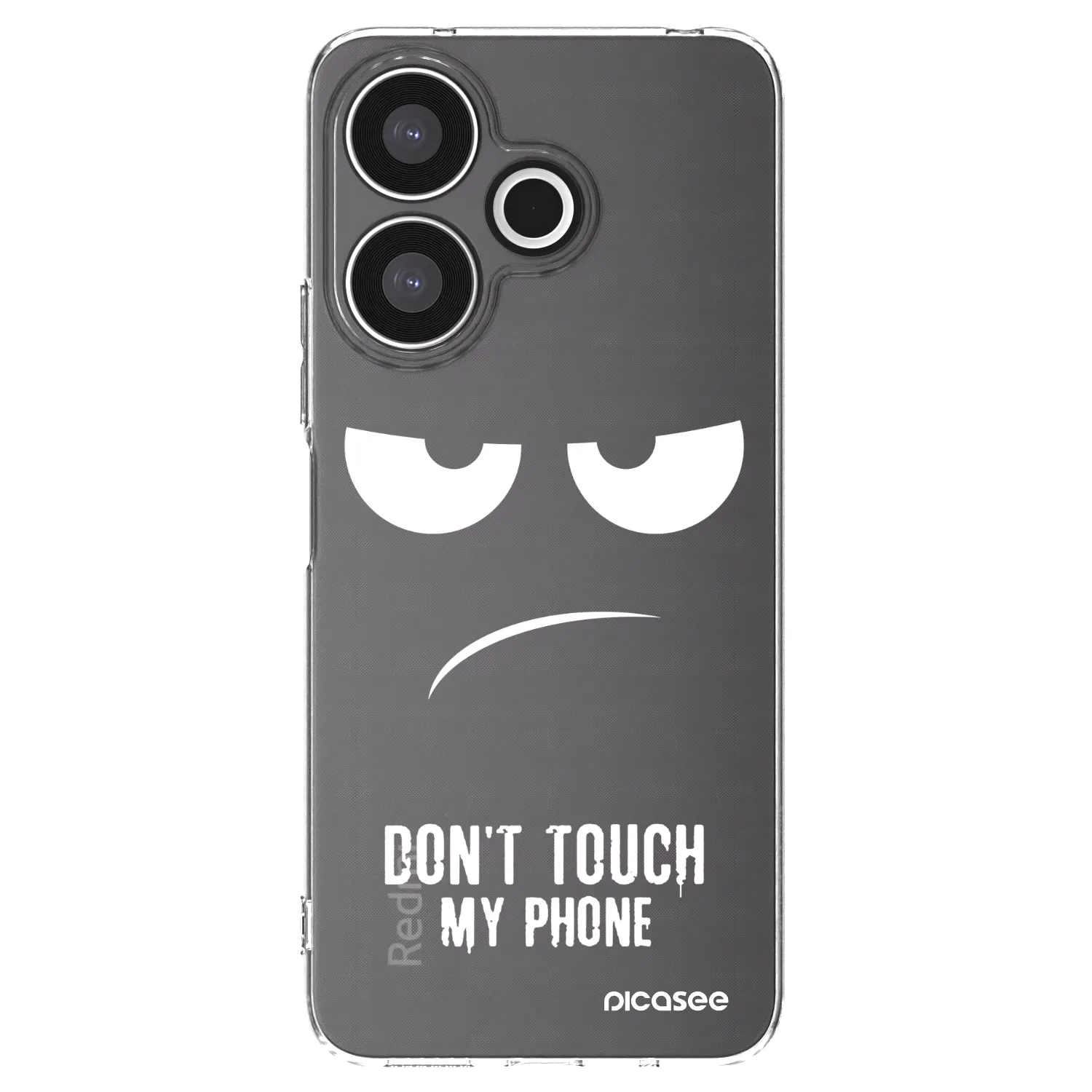 Picasee silikonowe przeźroczyste etui na Xiaomi Redmi 13 4G - Don't Touch My Phone