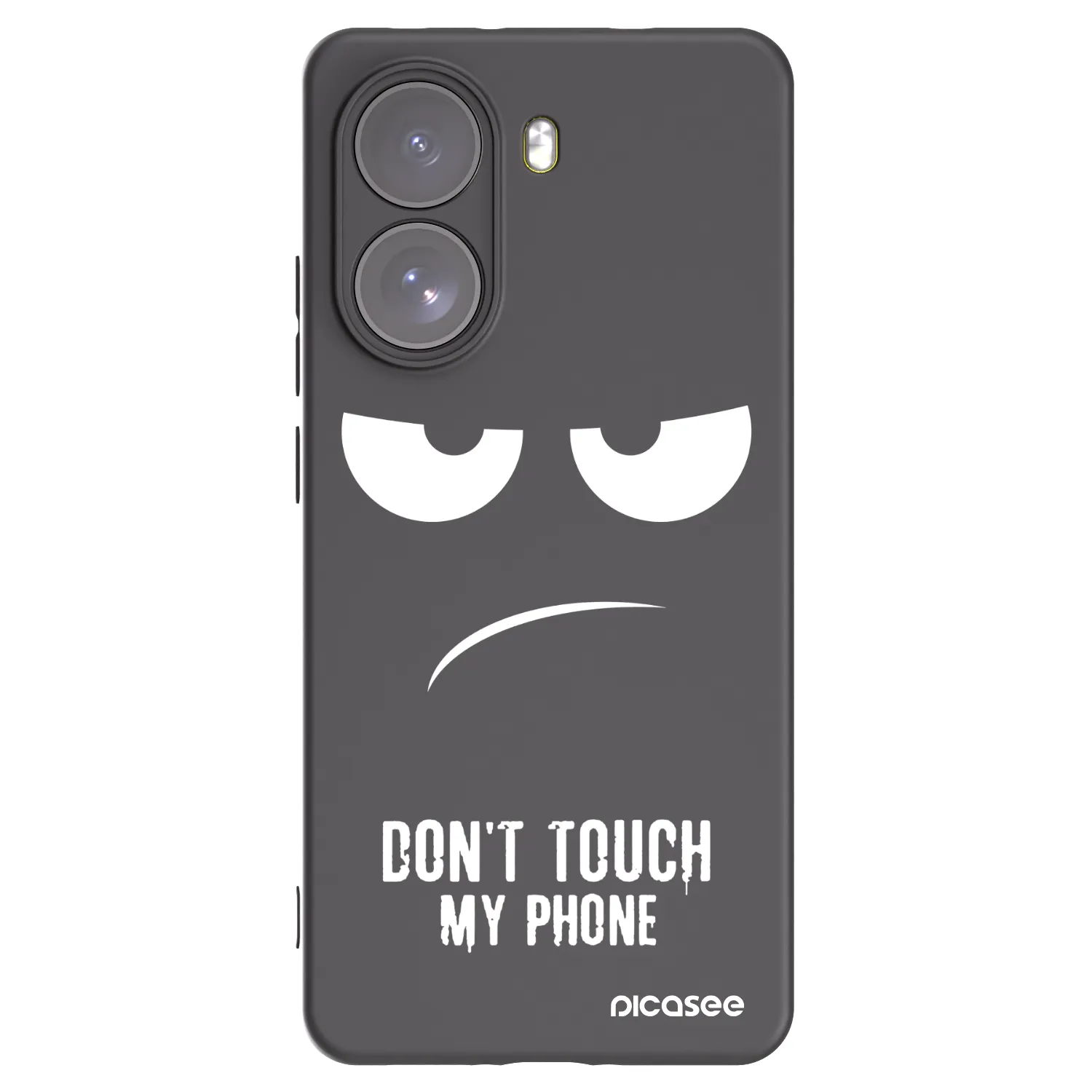 Picasee silikonowe czarne etui na Xiaomi Poco X7 - Don't Touch My Phone