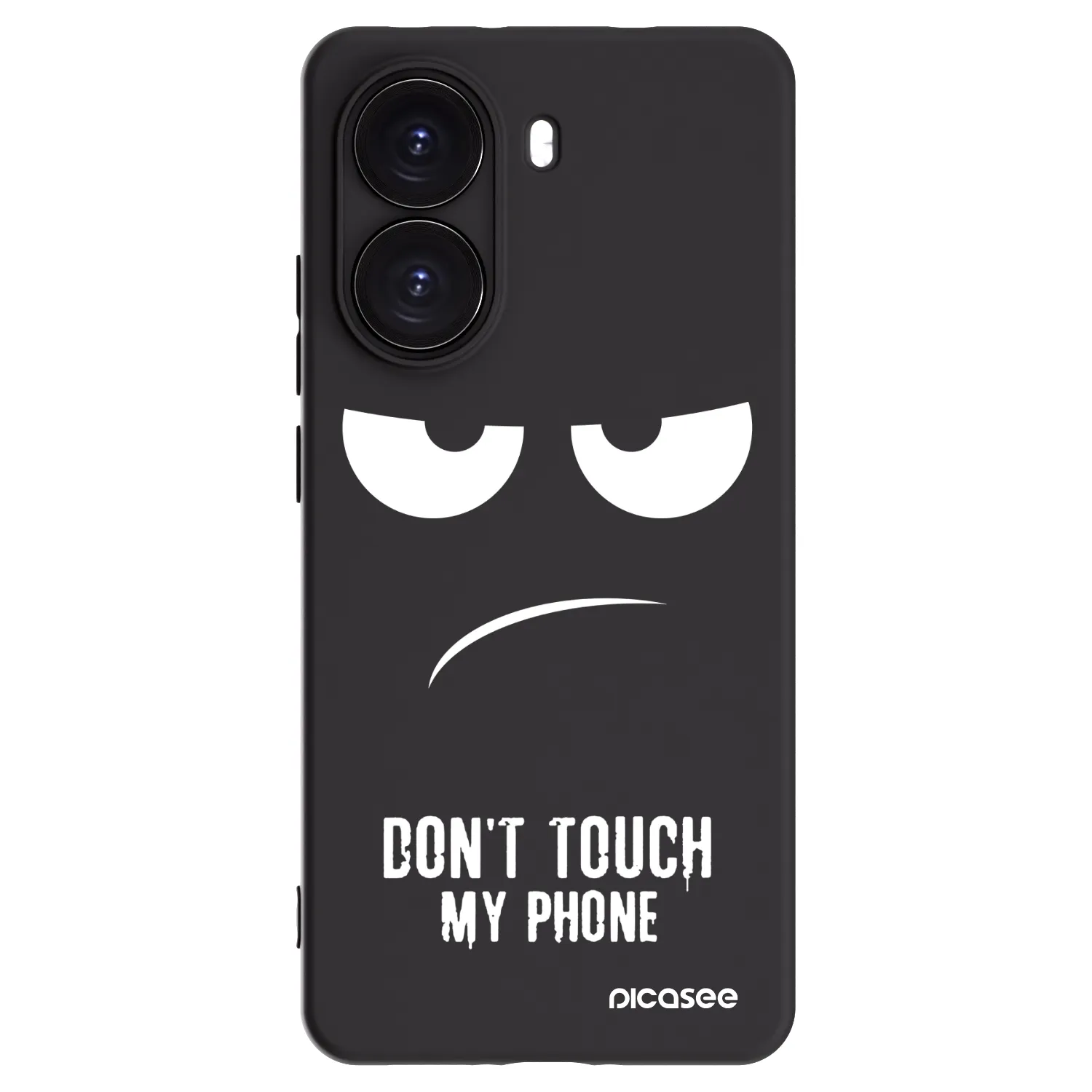 Picasee silikonowe czarne etui na Xiaomi Poco X7 Pro 5G - Don't Touch My Phone