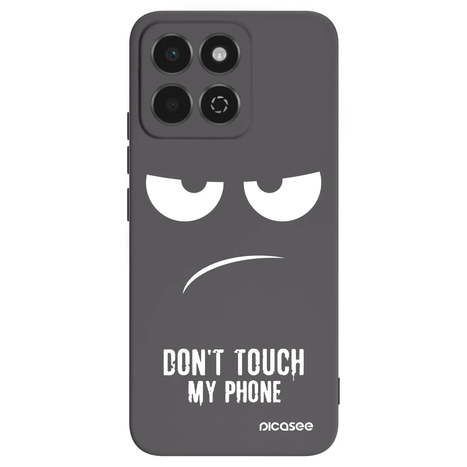 Picasee silikonowe czarne etui na Honor 200 Smart 5G - Don't Touch My Phone