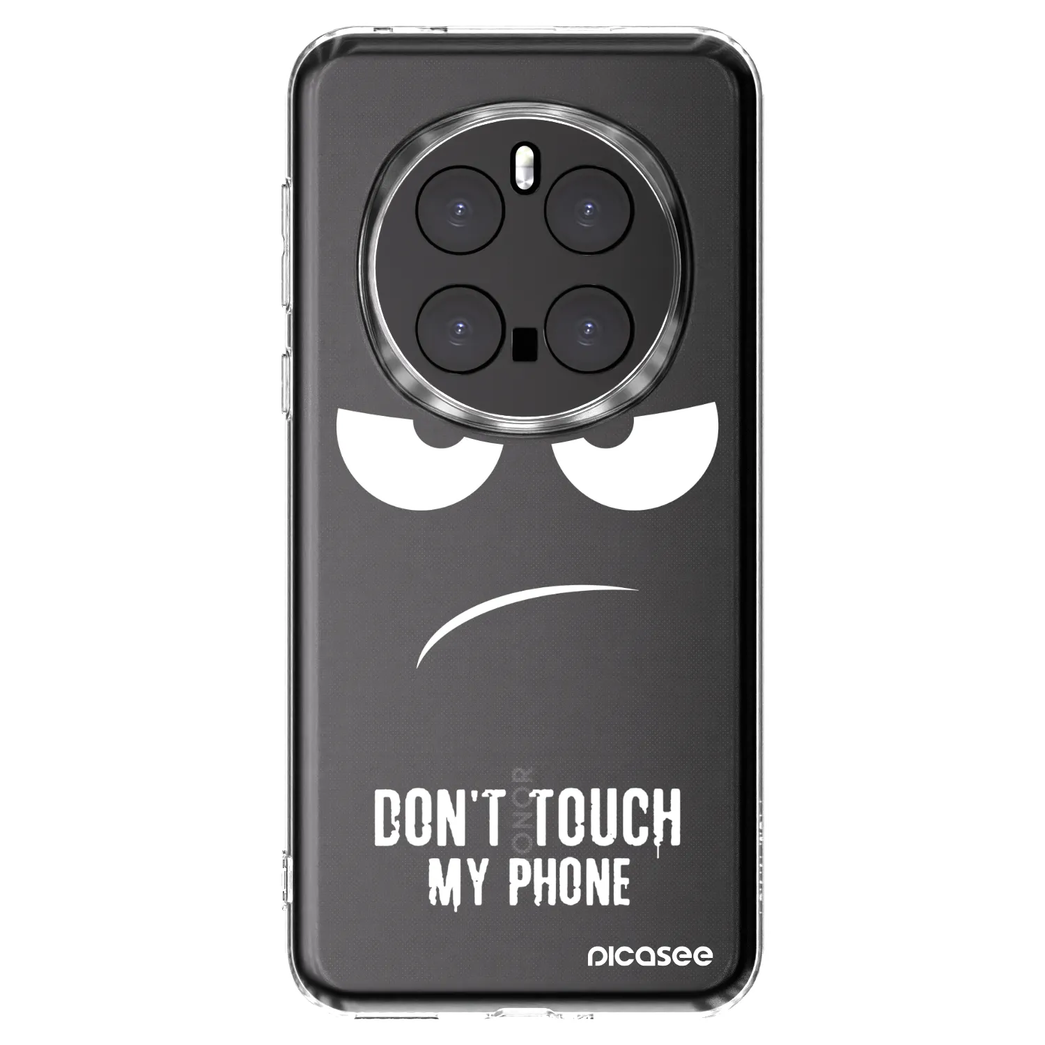 Picasee silikonowe przeźroczyste etui na Honor Magic7 Pro 5G - Don't Touch My Phone