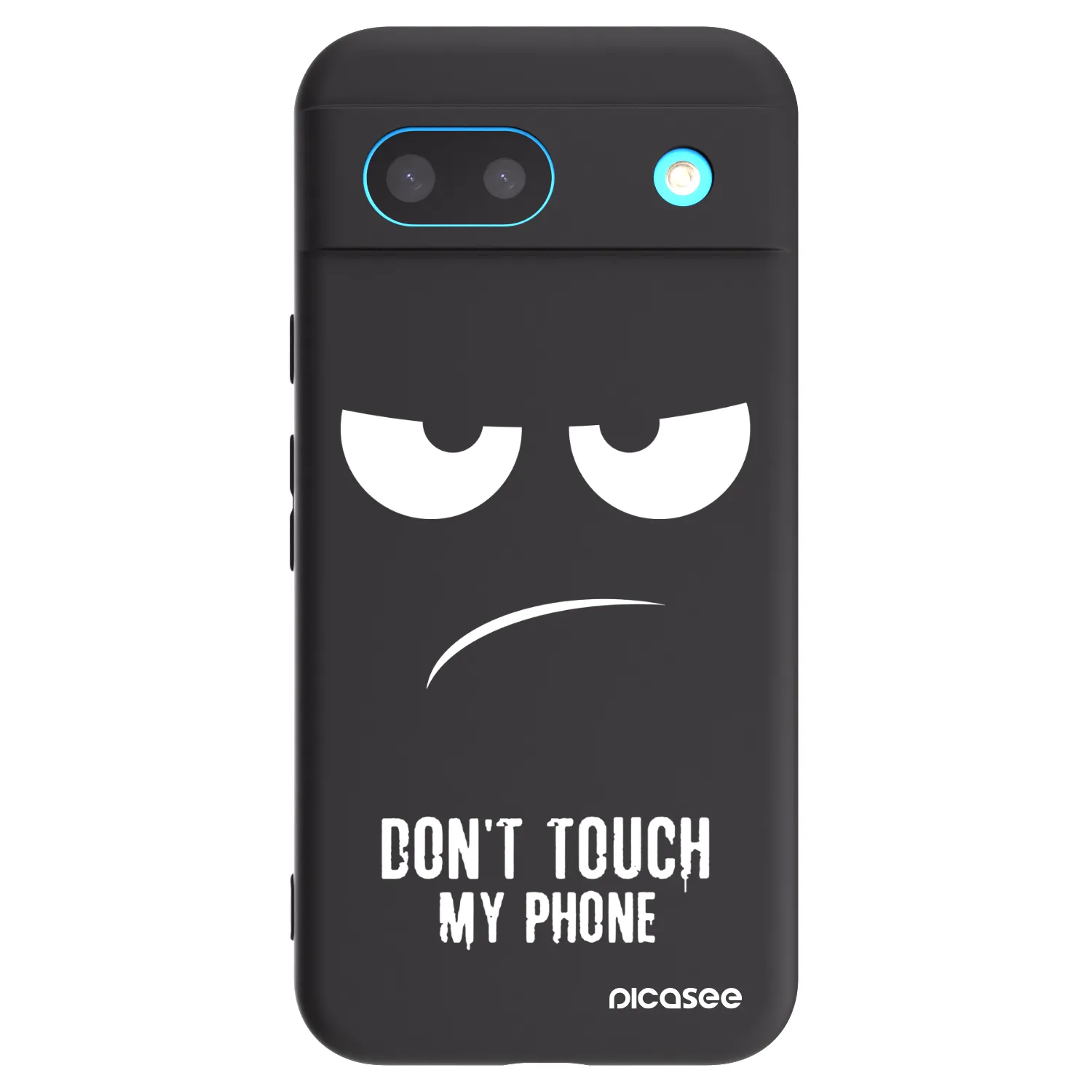 Picasee silikonowe czarne etui na Google Pixel 8a - Don't Touch My Phone