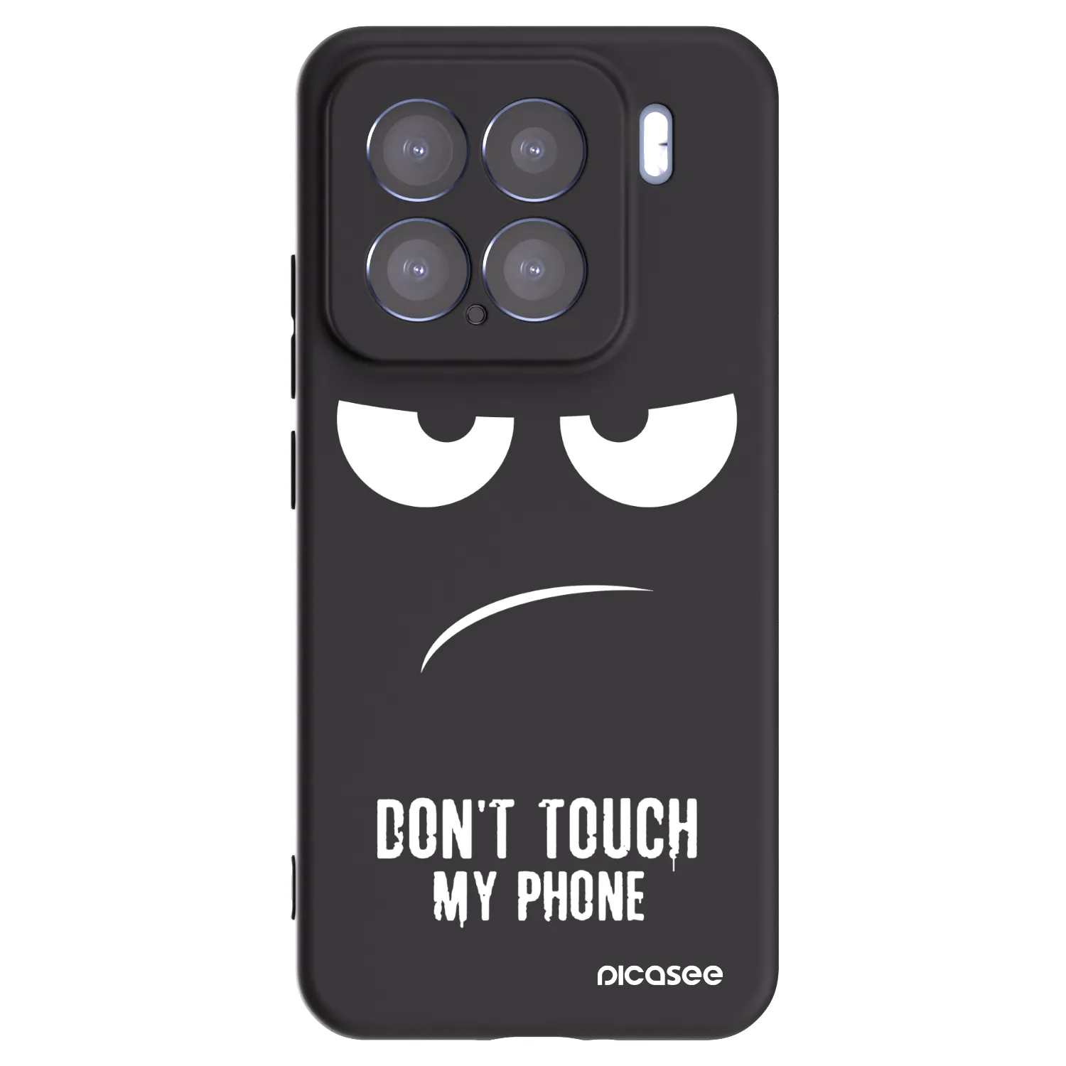 Picasee silikonowe czarne etui na Xiaomi 15 - Don't Touch My Phone