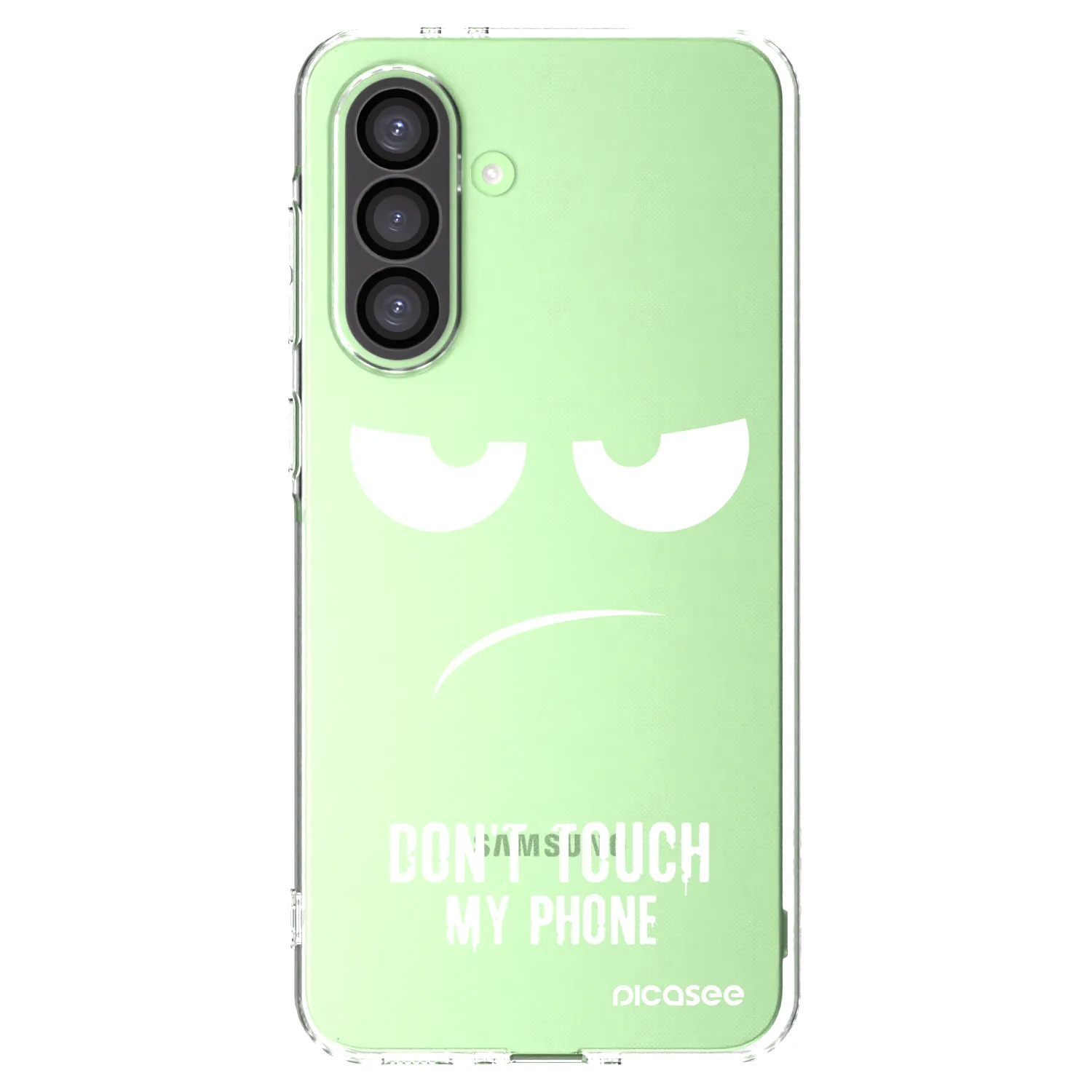Picasee silikonowe przeźroczyste etui na Samsung Galaxy A26 5G A266B - Don't Touch My Phone