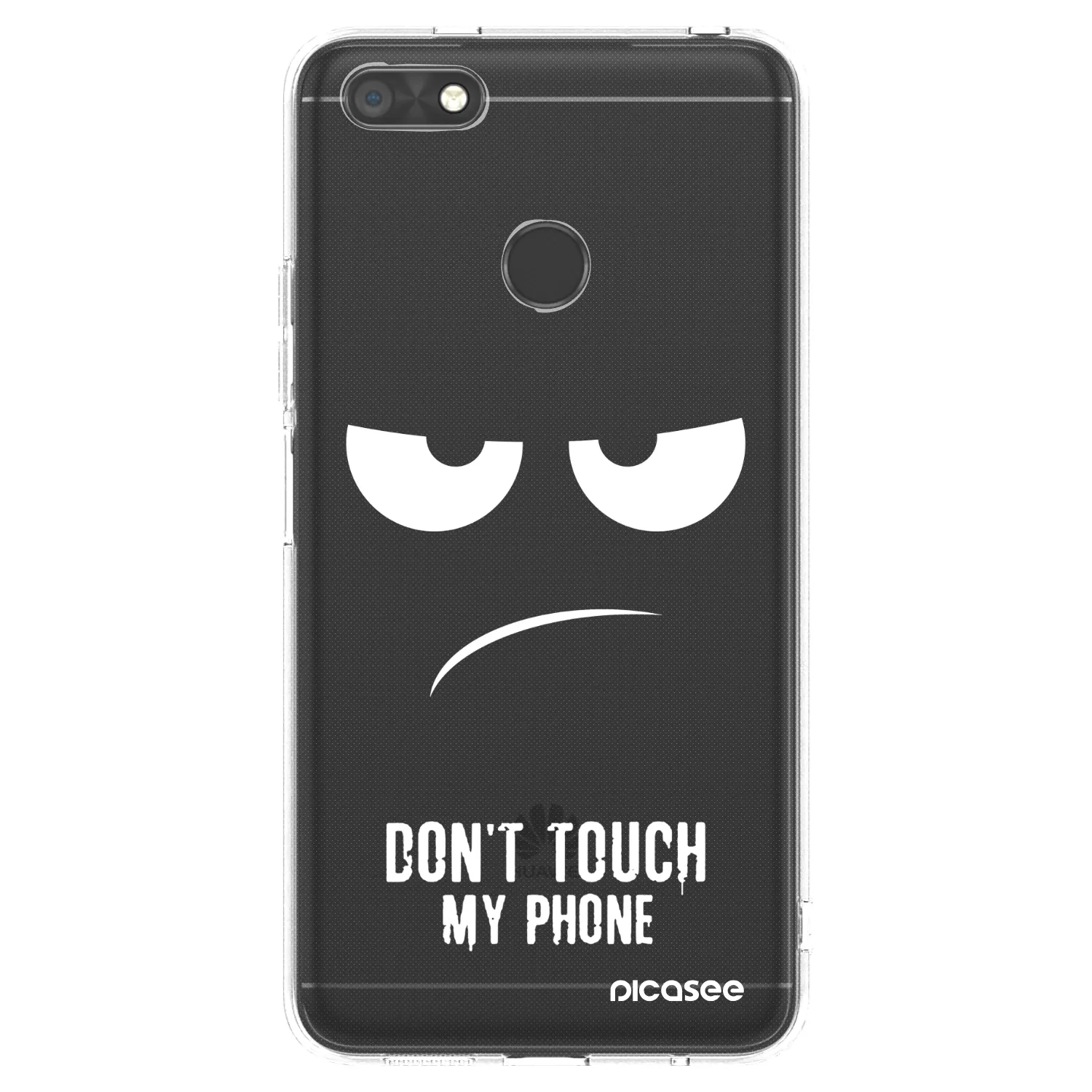 Picasee silikonowe przeźroczyste etui na Huawei P9 Lite Mini - Don't Touch My Phone