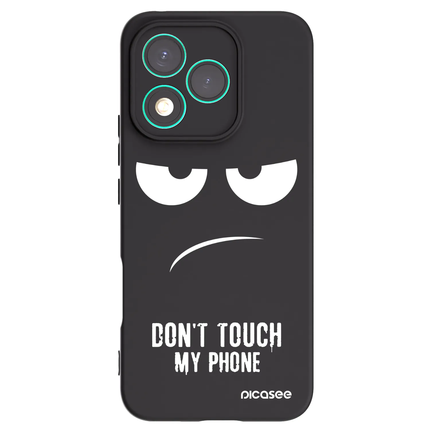Picasee silikonowe czarne etui na Honor 400 Lite 5G - Don't Touch My Phone