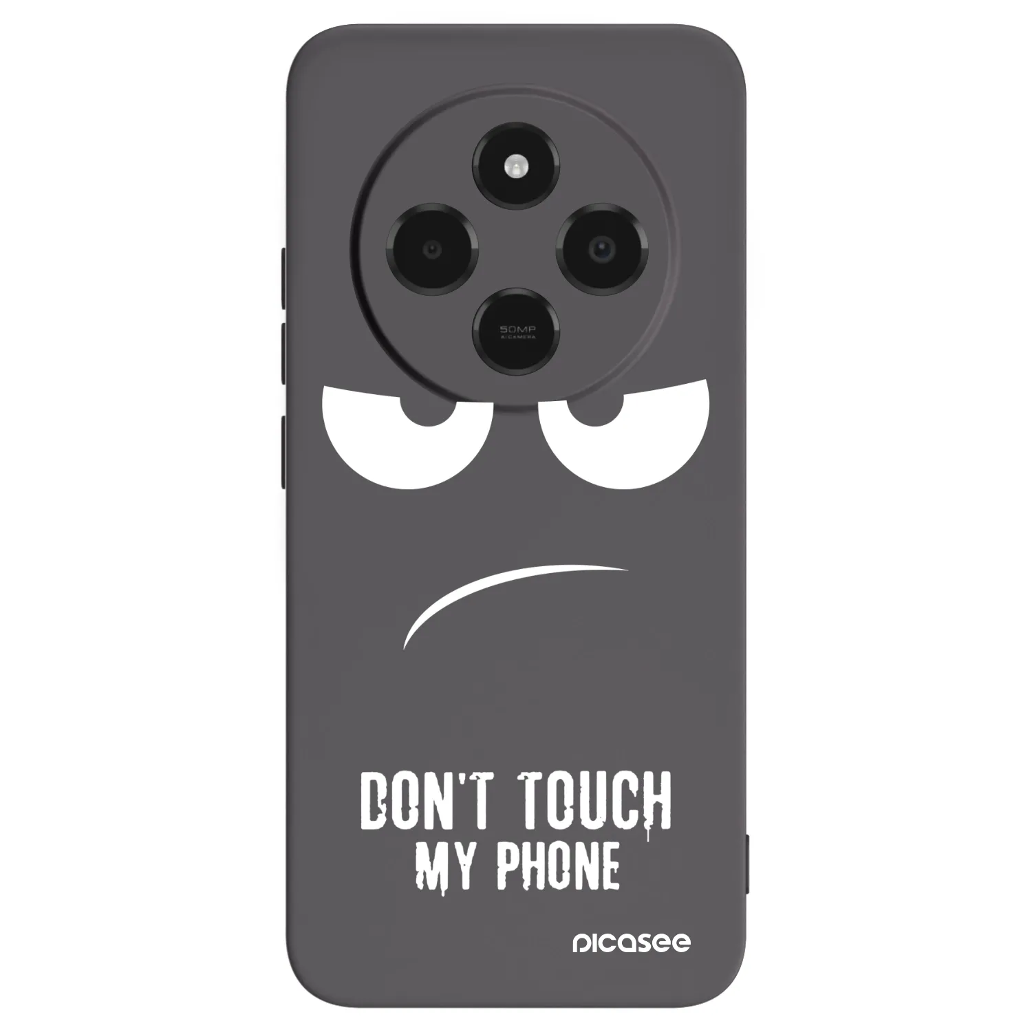 Picasee silikonowe czarne etui na Xiaomi Poco C75 - Don't Touch My Phone