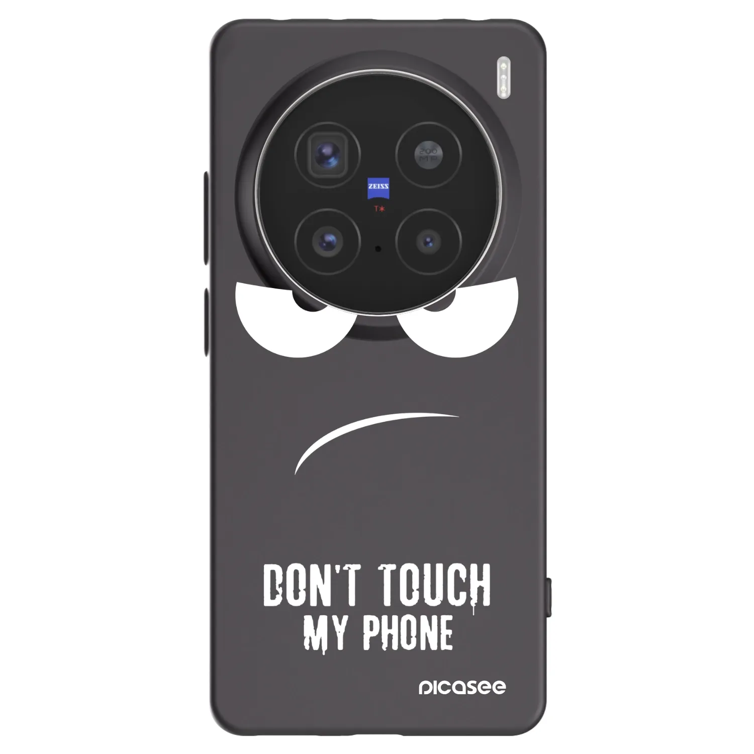 Picasee silikonowe czarne etui na Vivo X200 Pro - Don't Touch My Phone
