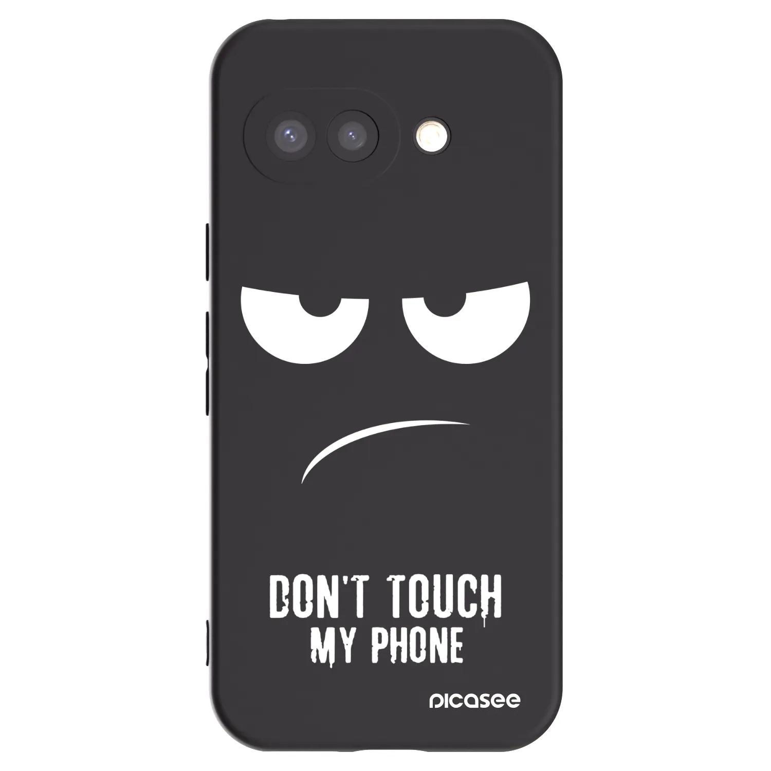 Picasee silikonowe czarne etui na Google Pixel 9a - Don't Touch My Phone