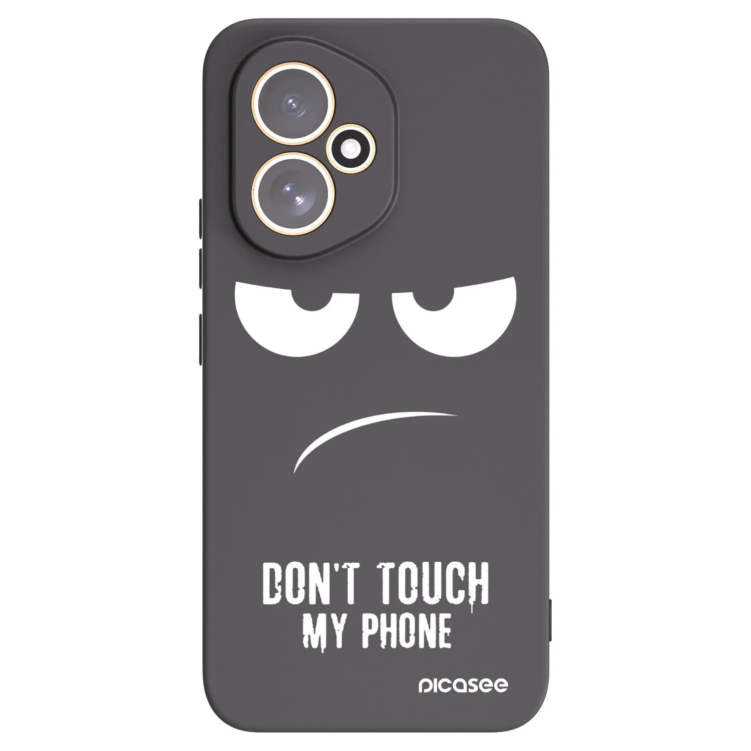 Picasee silikonowe czarne etui na Honor 400 5G - Don't Touch My Phone