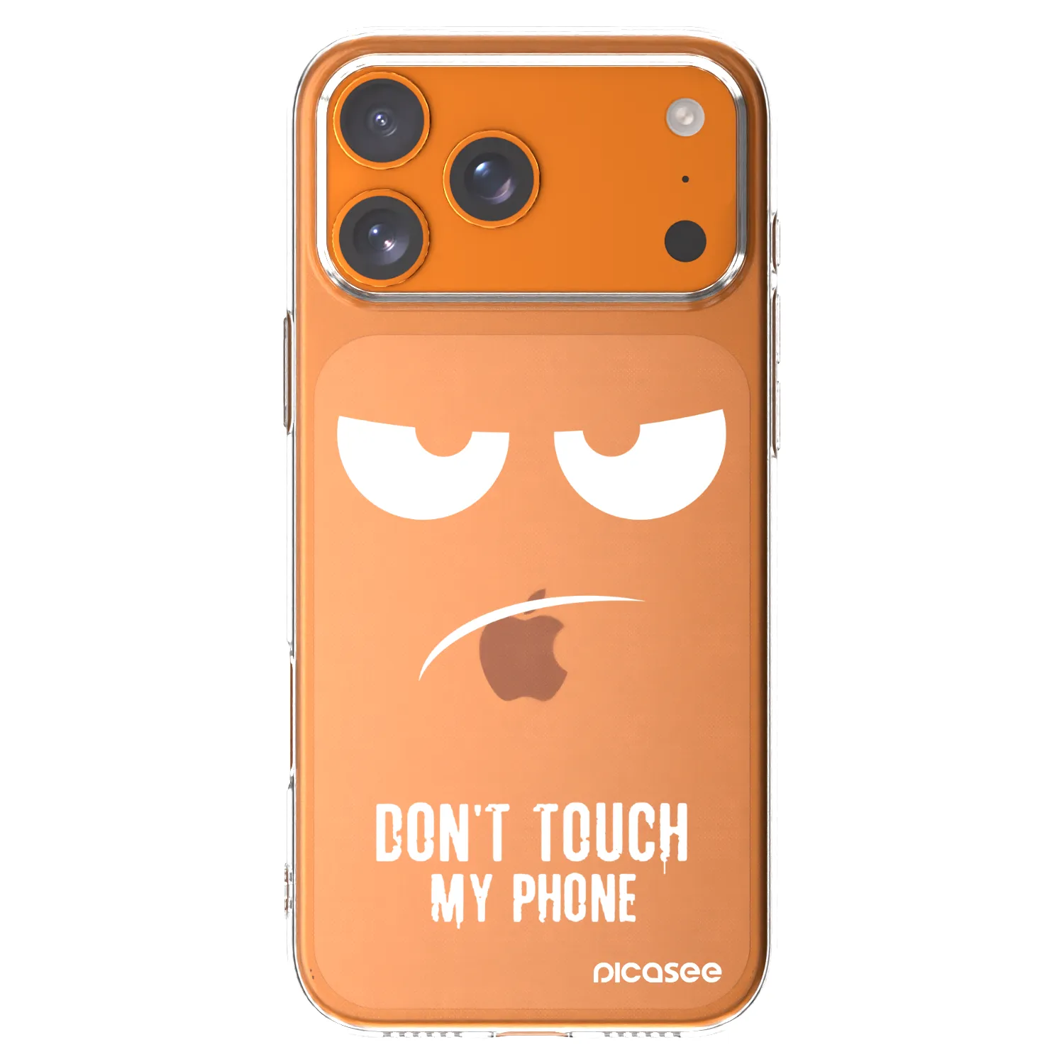 Picasee silikonowe przeźroczyste etui na Apple iPhone 17 Pro Max - Don't Touch My Phone