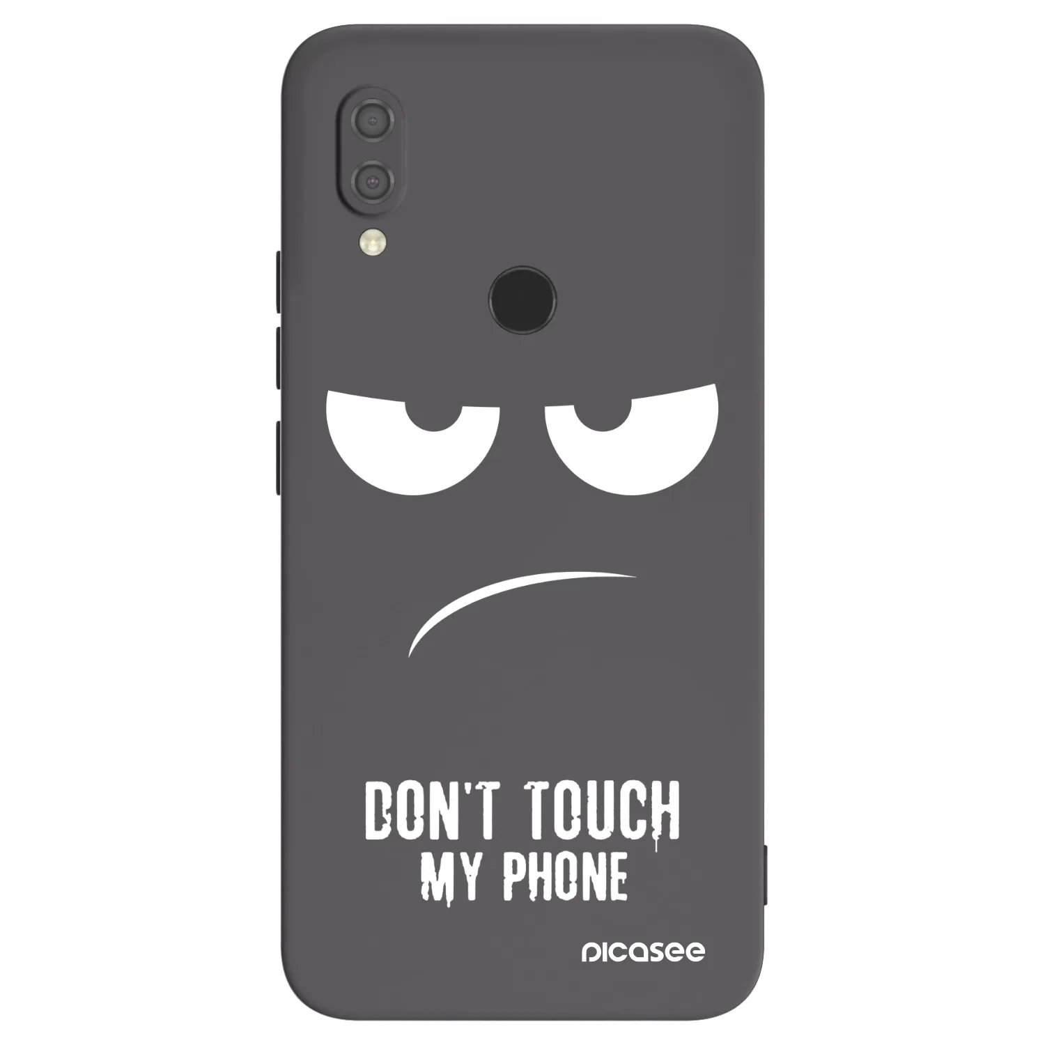 Picasee silikonowe czarne etui na Xiaomi Redmi 7 - Don't Touch My Phone