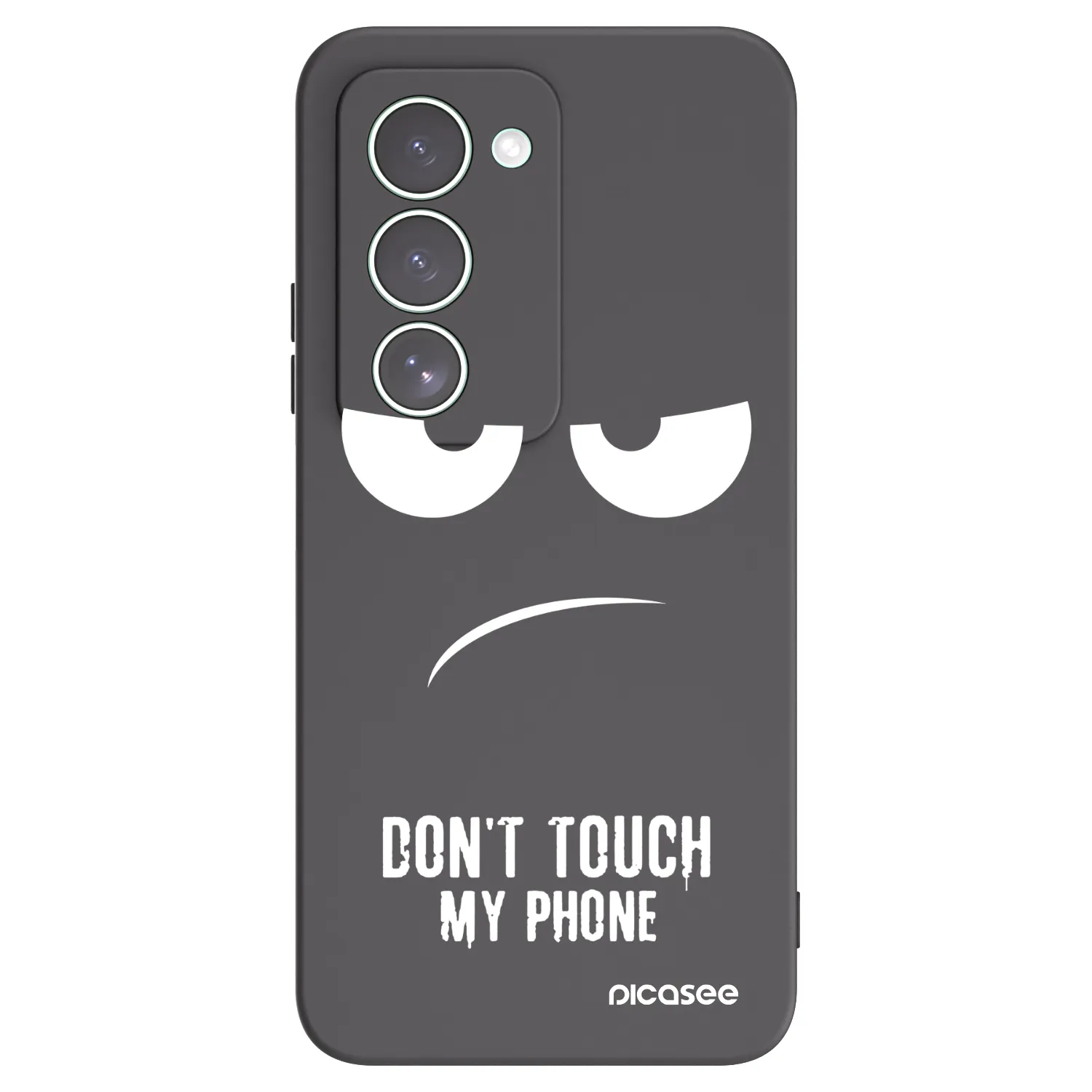 Picasee silikonowe czarne etui na Xiaomi Redmi 15 5G - Don't Touch My Phone