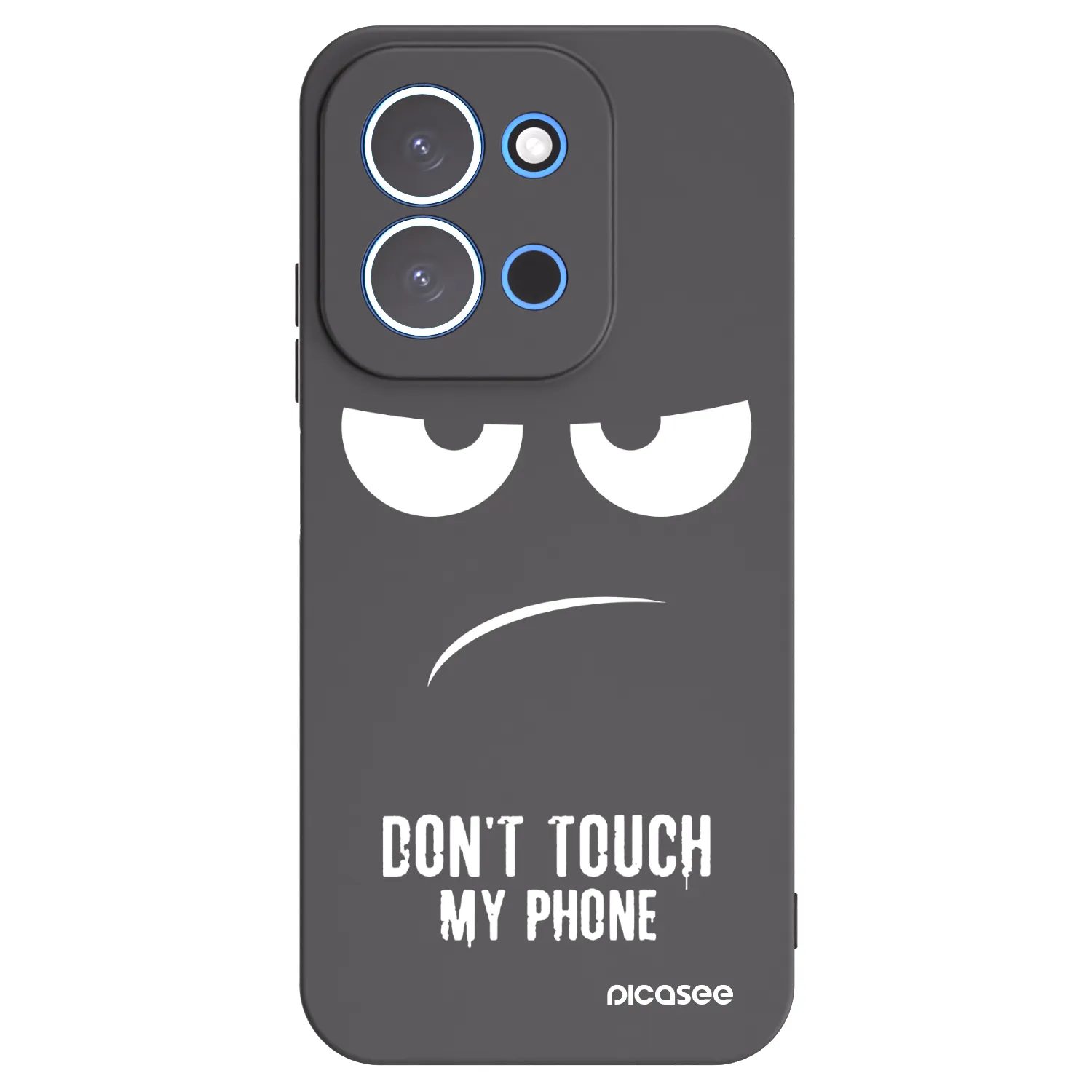 Picasee silikonowe czarne etui na Xiaomi Redmi 15C 4G - Don't Touch My Phone