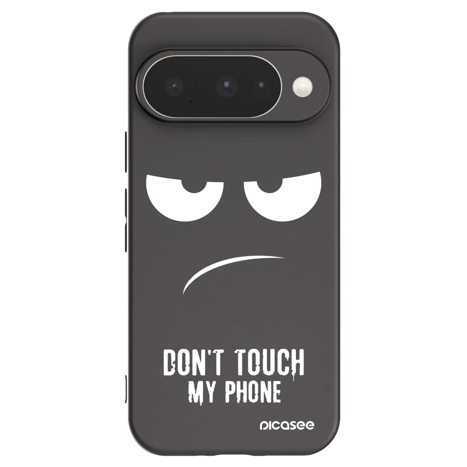 Picasee silikonowe czarne etui na Google Pixel 10 - Don't Touch My Phone