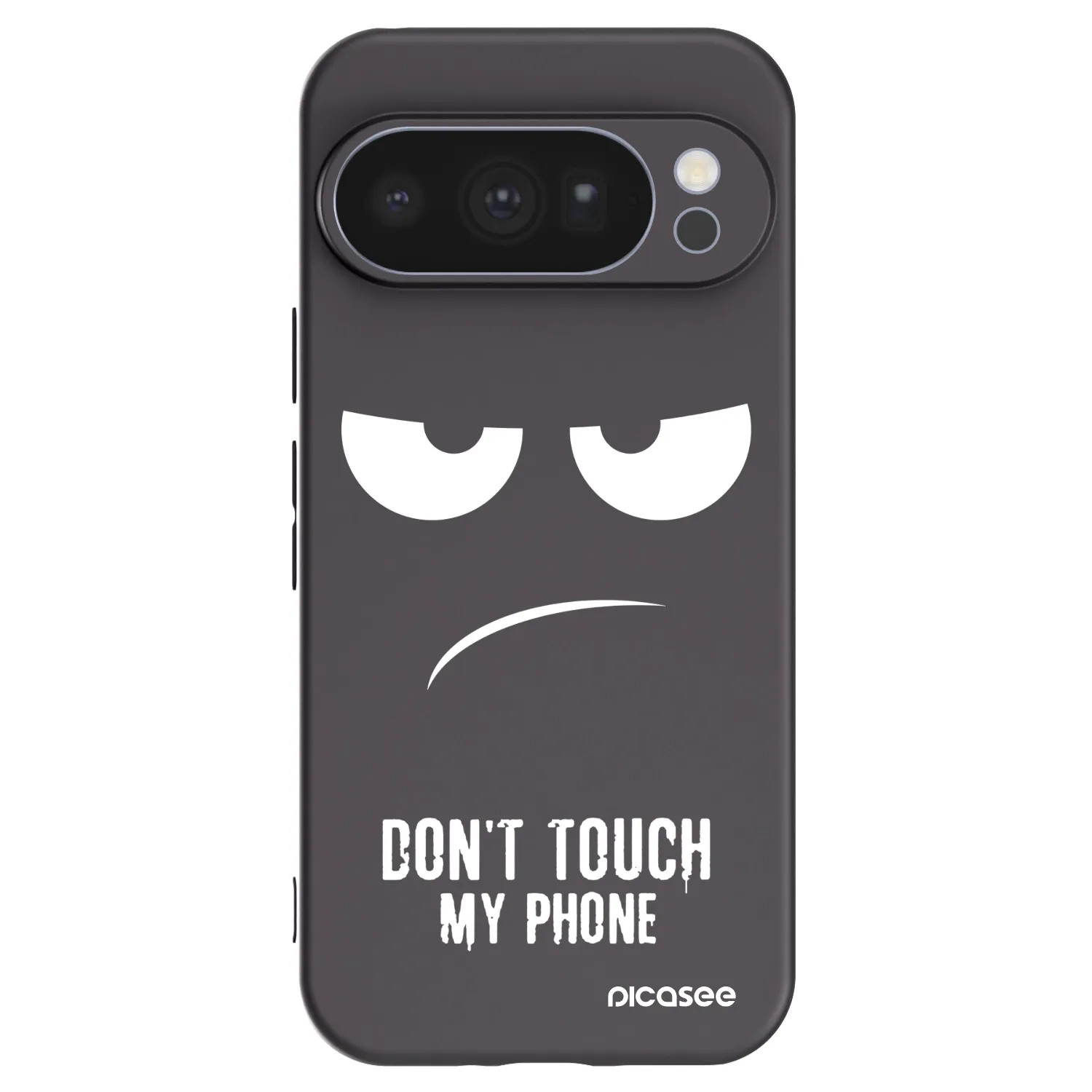 Picasee silikonowe czarne etui na Google Pixel 10 Pro - Don't Touch My Phone