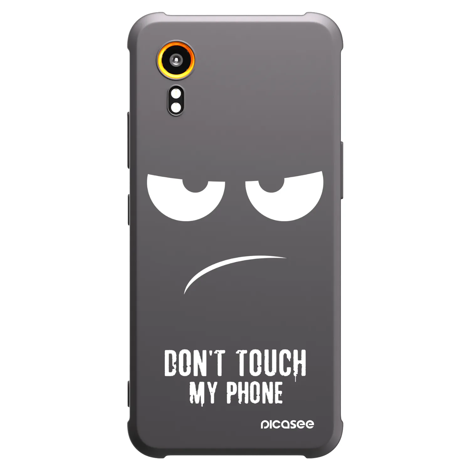Picasee silikonowe czarne etui na Samsung Galaxy Xcover 7 - Don't Touch My Phone
