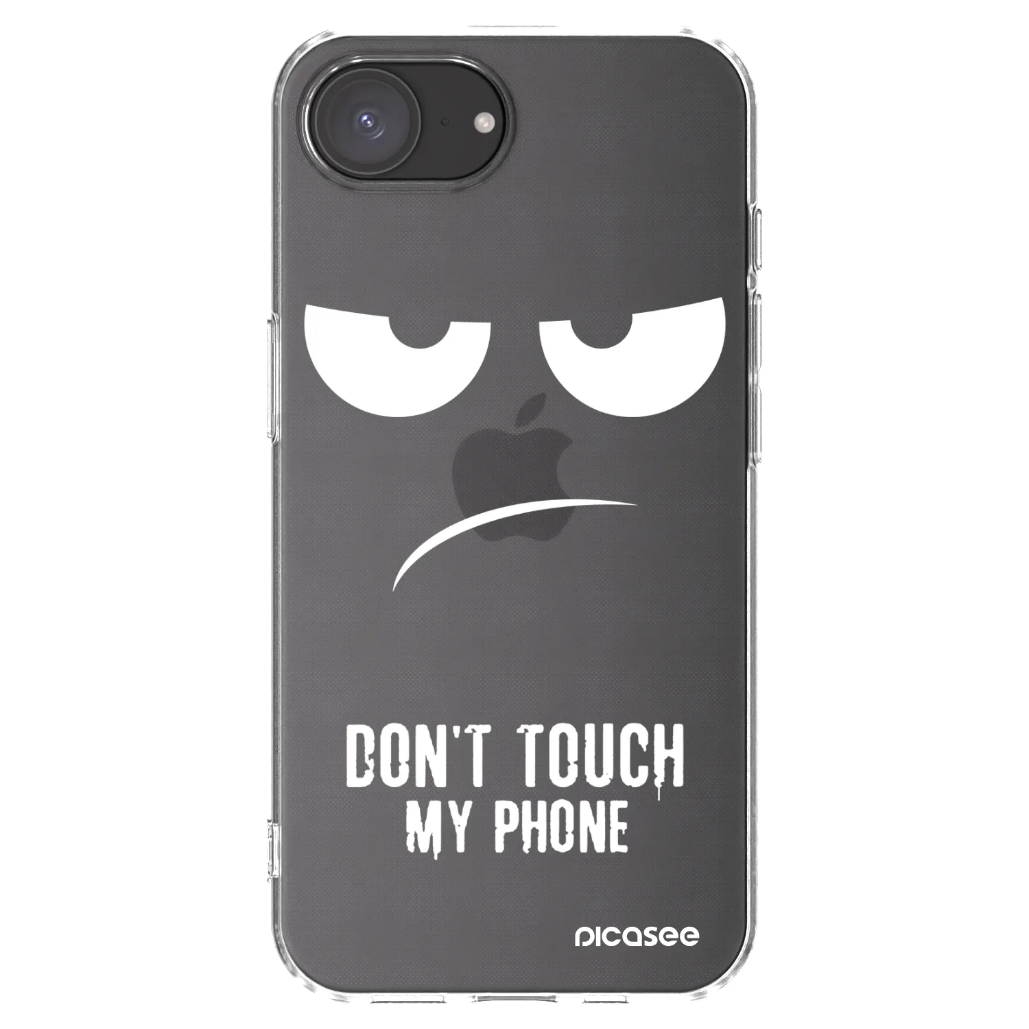 Picasee silikonowe przeźroczyste etui na Apple iPhone 17e - Don't Touch My Phone
