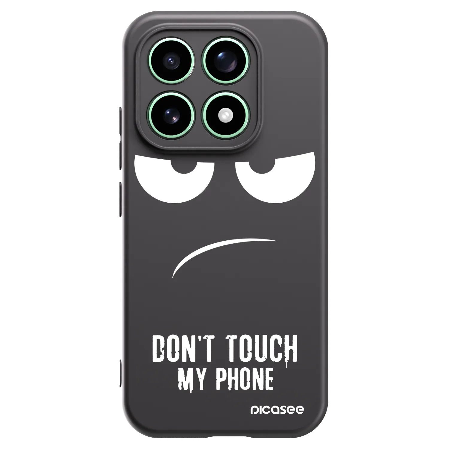 Picasee silikonowe czarne etui na Xiaomi 17 - Don't Touch My Phone