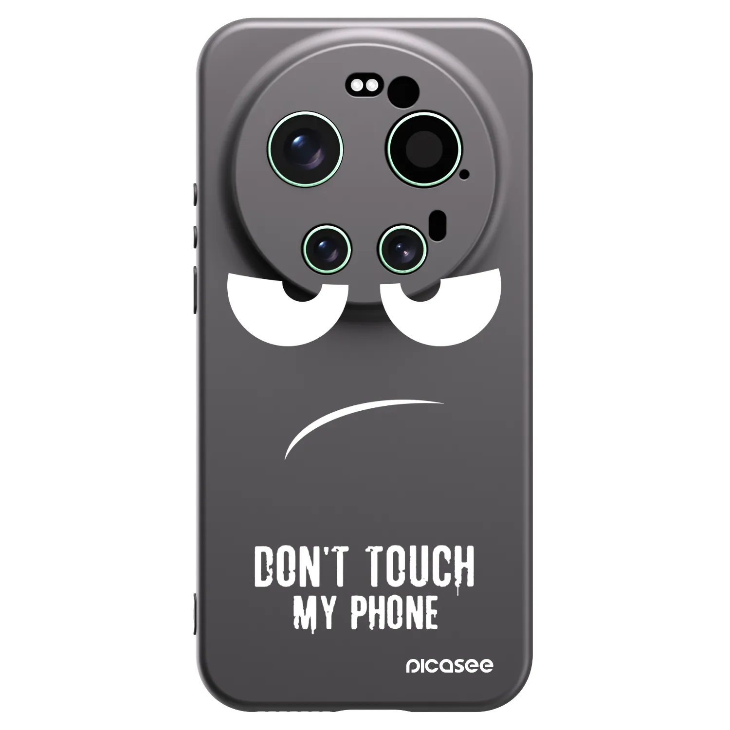Picasee silikonowe czarne etui na Xiaomi 17 Ultra - Don't Touch My Phone