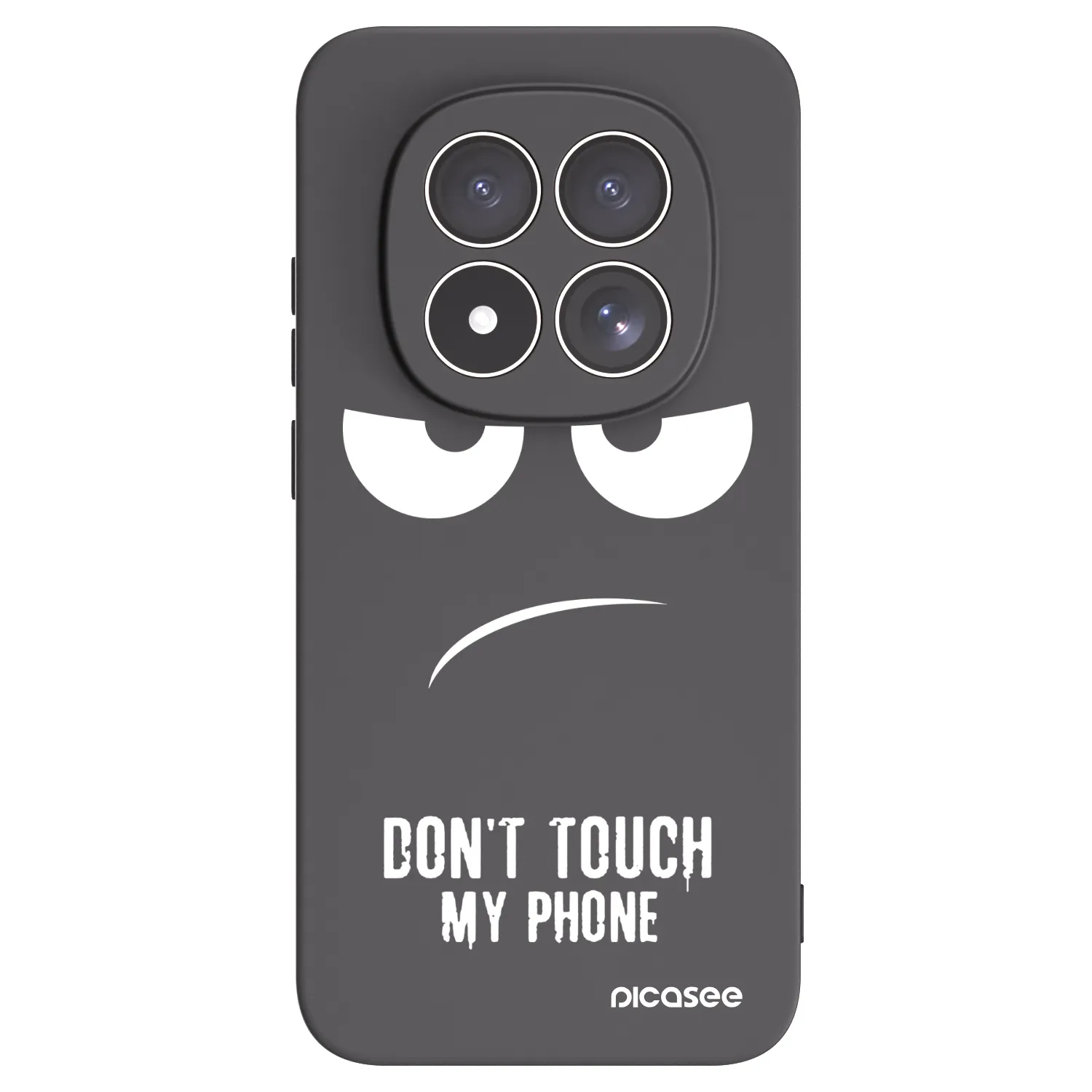 Picasee silikonowe czarne etui na Xiaomi Redmi Note 15 Pro 5G - Don't Touch My Phone