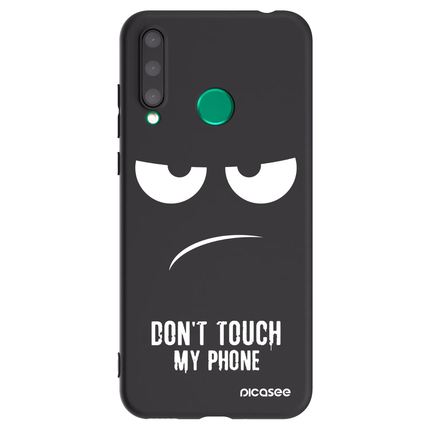 Picasee silikonowe czarne etui na Honor 20 Lite - Don't Touch My Phone